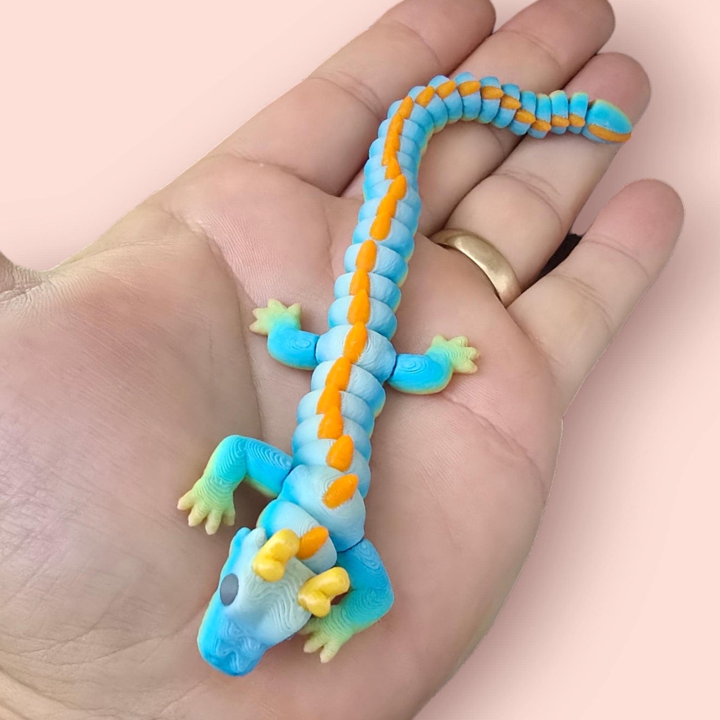 Qinglong Dragon – Matte multi colour 7" Poseable Dragon Toy | Articulated Sensory Fidget Gift