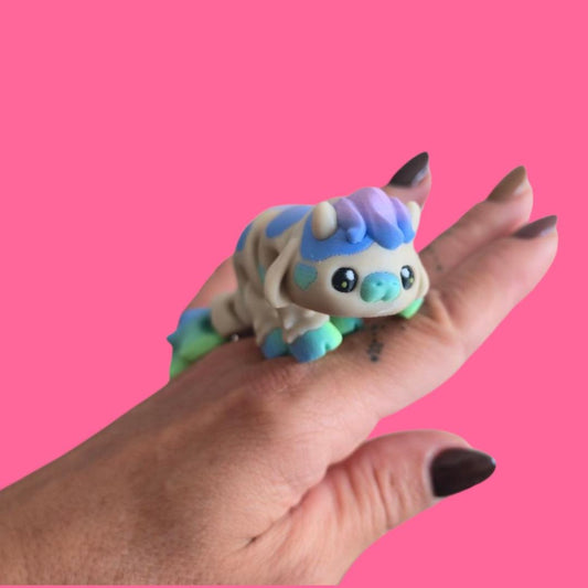 Flexi Cow – 3D Printed Poseable Cow Toy – Articulated Farm Animal – Fidget Desk Buddy – Cute Gift for Cow Lovers
