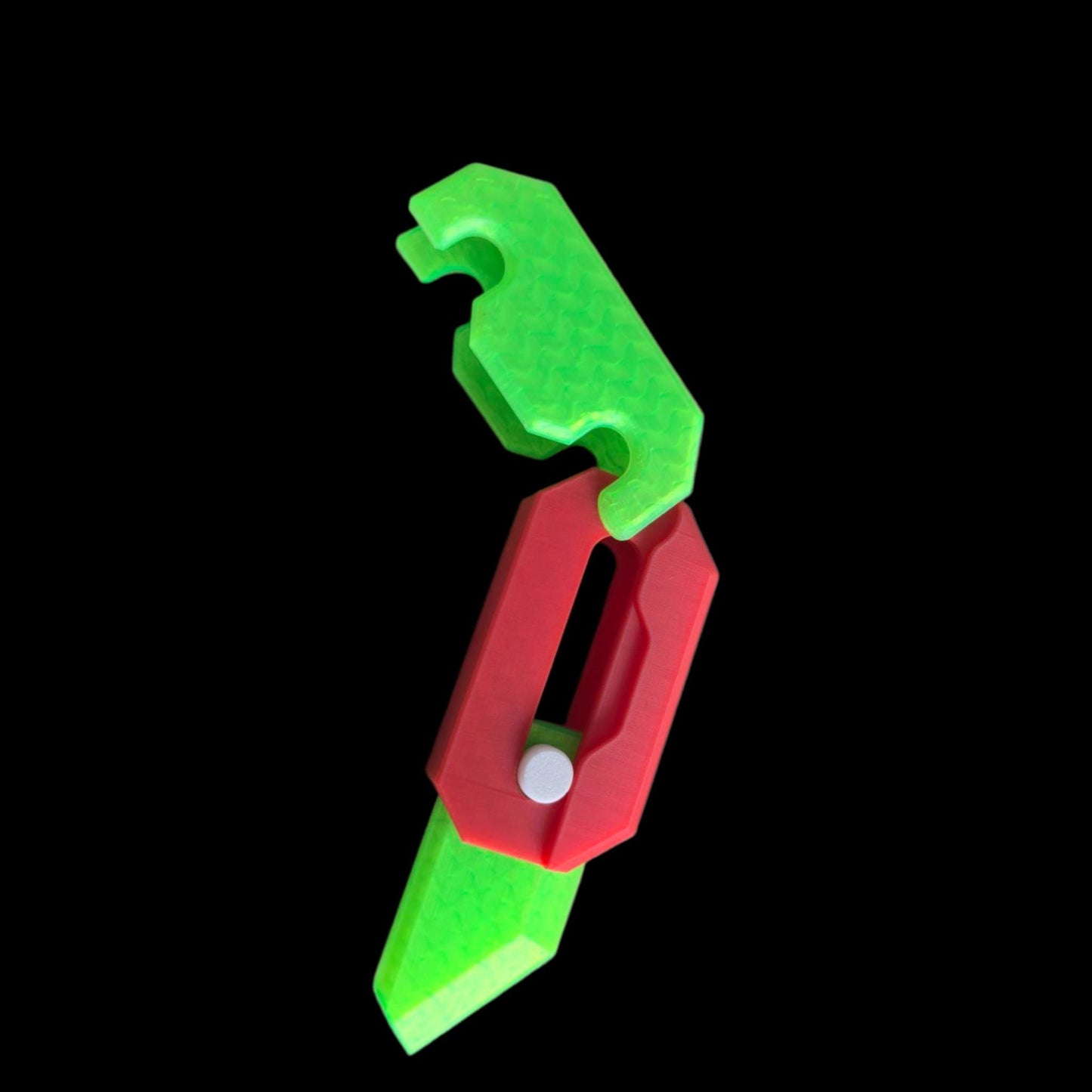 3D Printed Gravity Knife Fidget – Flip & Click Toy for Stress Relief | Safe EDC Fidget for Adults & Teens