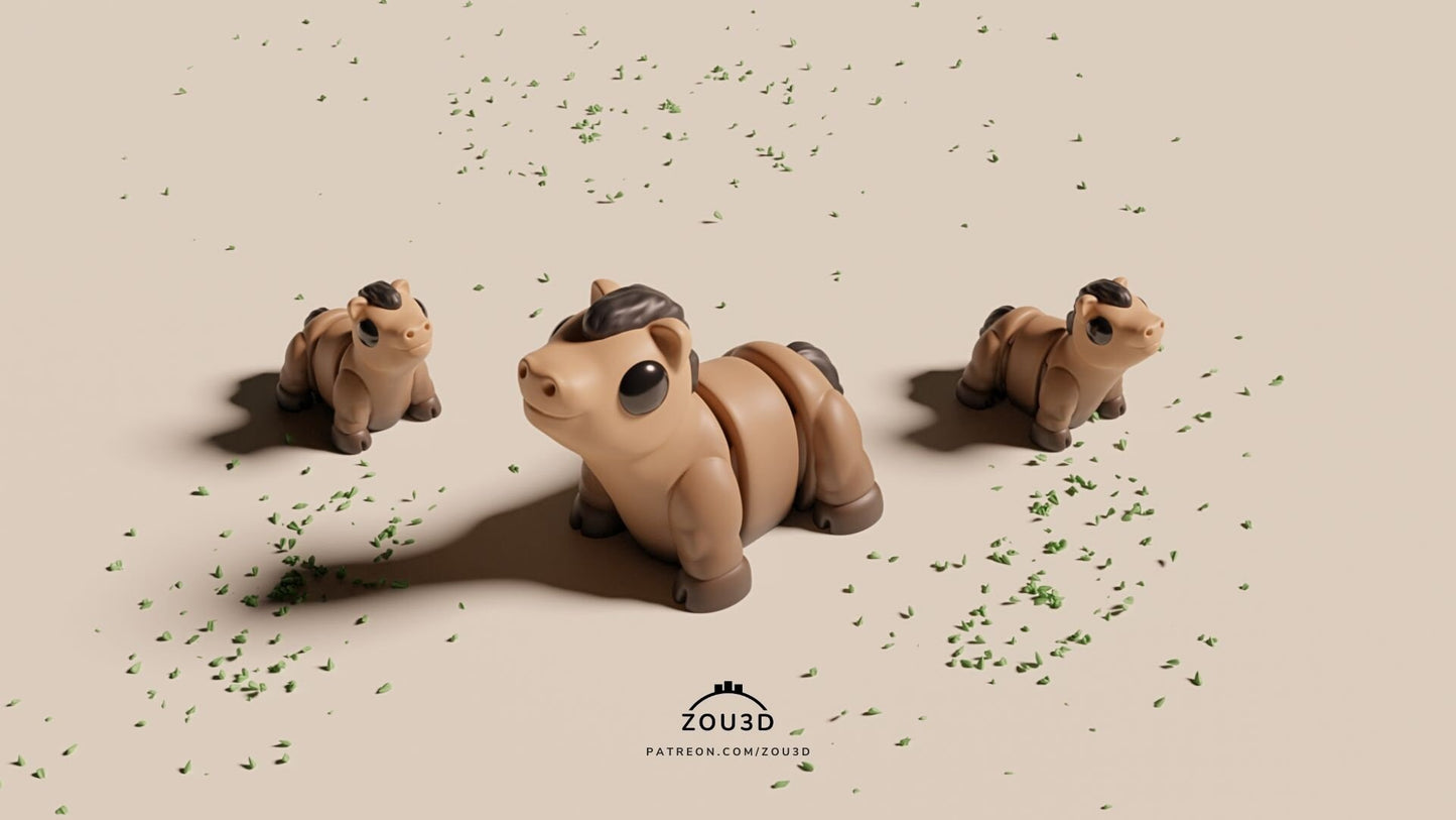Articulated Micro Animals – Cute Sensory Fidget Friends – 3D Printed Mini Stress Relief Toys