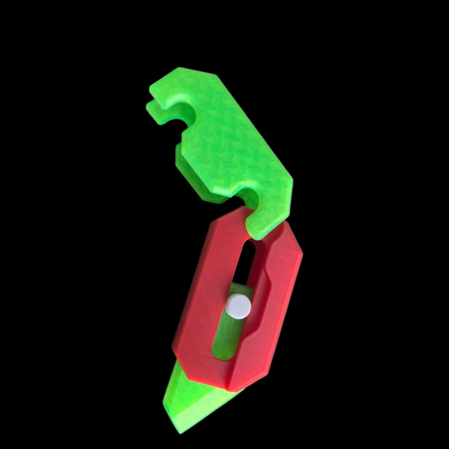 3D Printed Gravity Knife Fidget – Flip & Click Toy for Stress Relief | Safe EDC Fidget for Adults & Teens