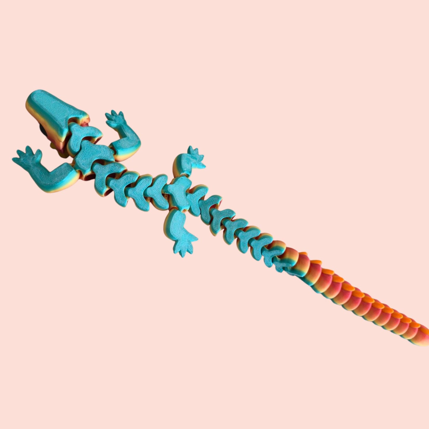 Qinglong Baby Dragon – 13" Poseable 3D Printed Dragon Toy | Articulated Collectible Figurine & Sensory Fidget Gift