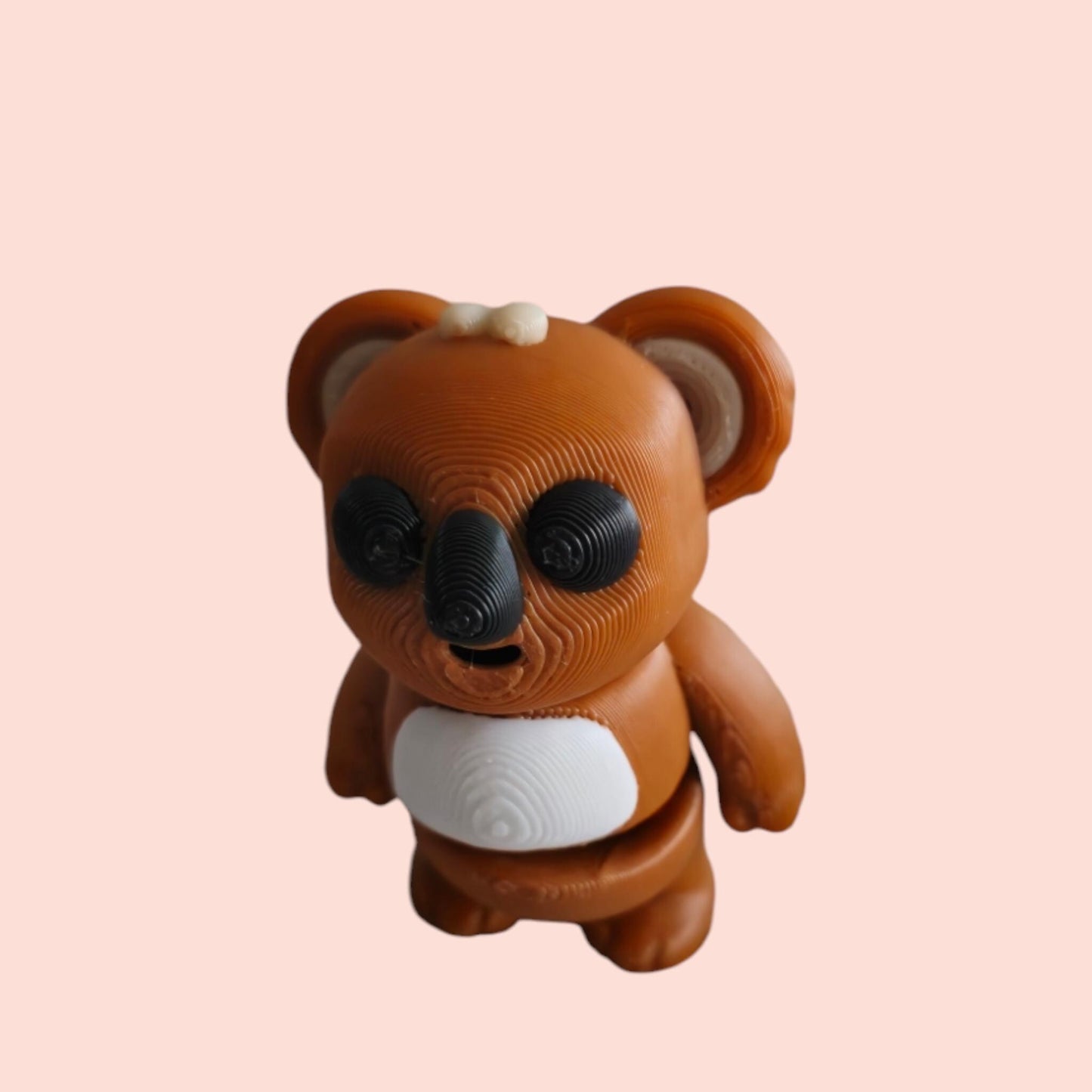 Articulated Koala with Cupcake Pod – 3D Printed Sensory Fidget Bear in Collectible Case