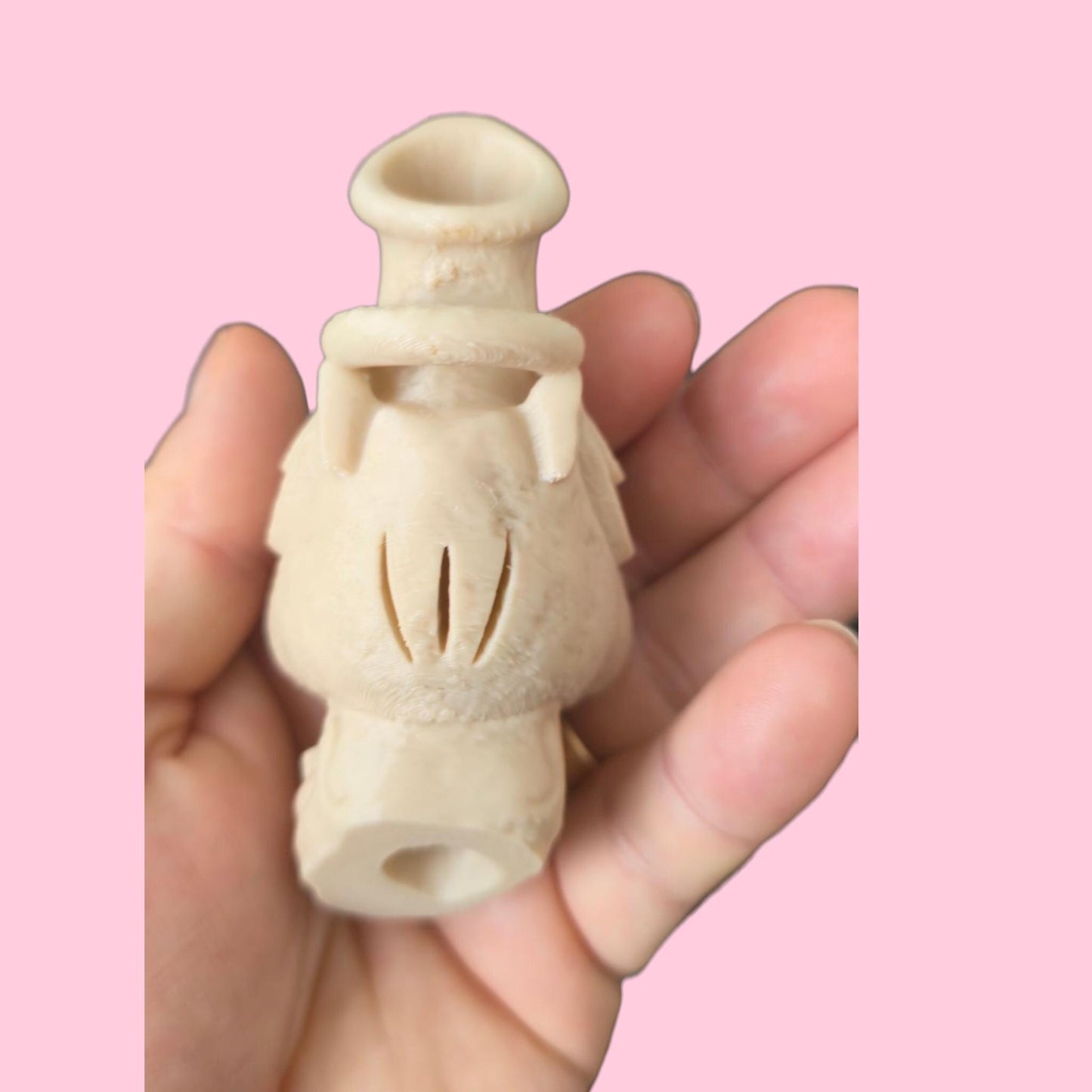 Blow the bone-chilling scream of the ancients. This handcrafted Aztec death whistle delivers a terrifying sound. A unique gift, replica, or tribal decor piece.