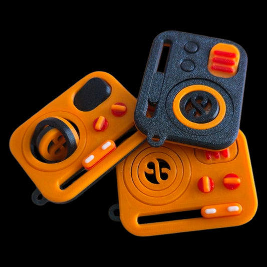 The Chaos Fidget – Spinning, Sliding, Clicking Desk Toy | Multi-Action Fidget for Anxiety & Focus
