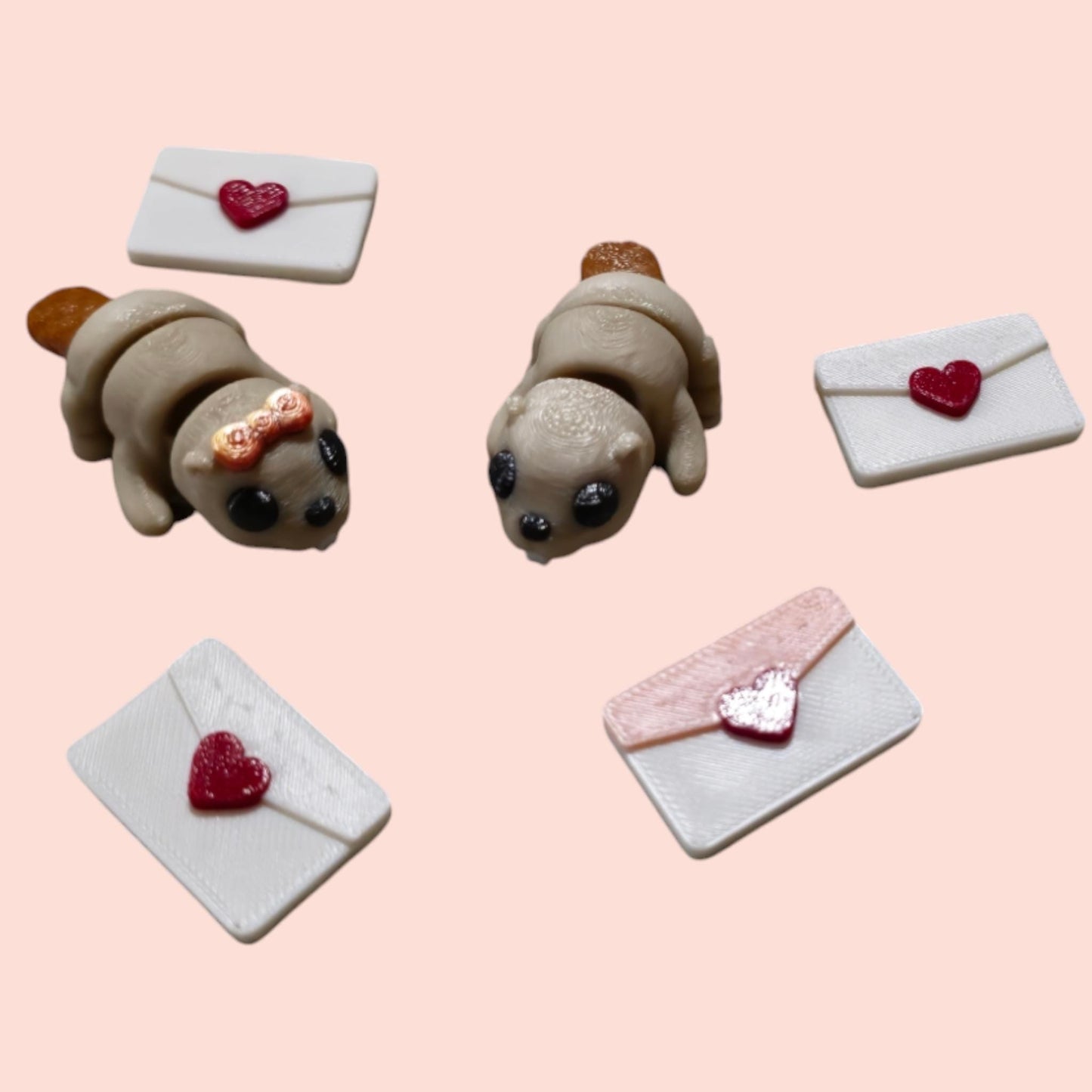 Articulated Fidget Beavers – 3D Printed Sensory Toy Pair – Cute Calming Gift for All Ages