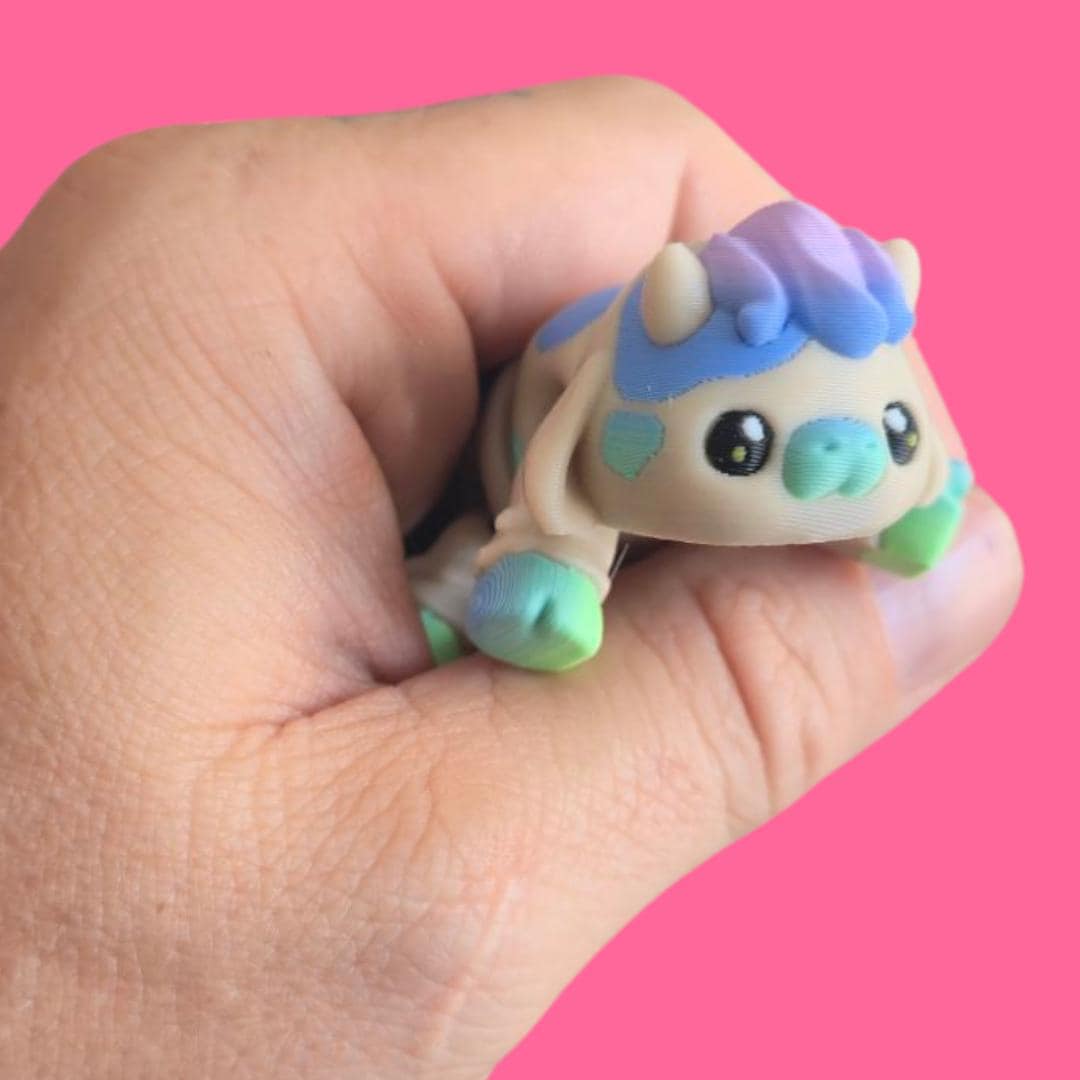 Flexi Cow – 3D Printed Poseable Cow Toy – Articulated Farm Animal – Fidget Desk Buddy – Cute Gift for Cow Lovers