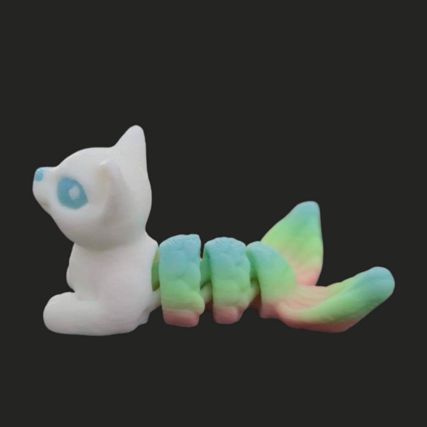 Articulated purmaid Hatchling – Flexible Baby half cat half mermaid Toy – Fantasy Creature Gift – Poseable Fidget Toy – Sensory.
