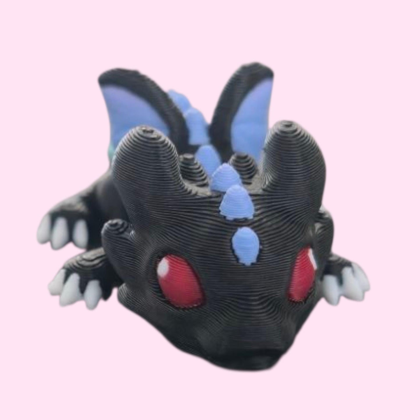 3D Printed Articulated Dragon Hatchling – Flexible Baby Dragon Toy – Fantasy Creature Gift – Poseable Fidget Toy