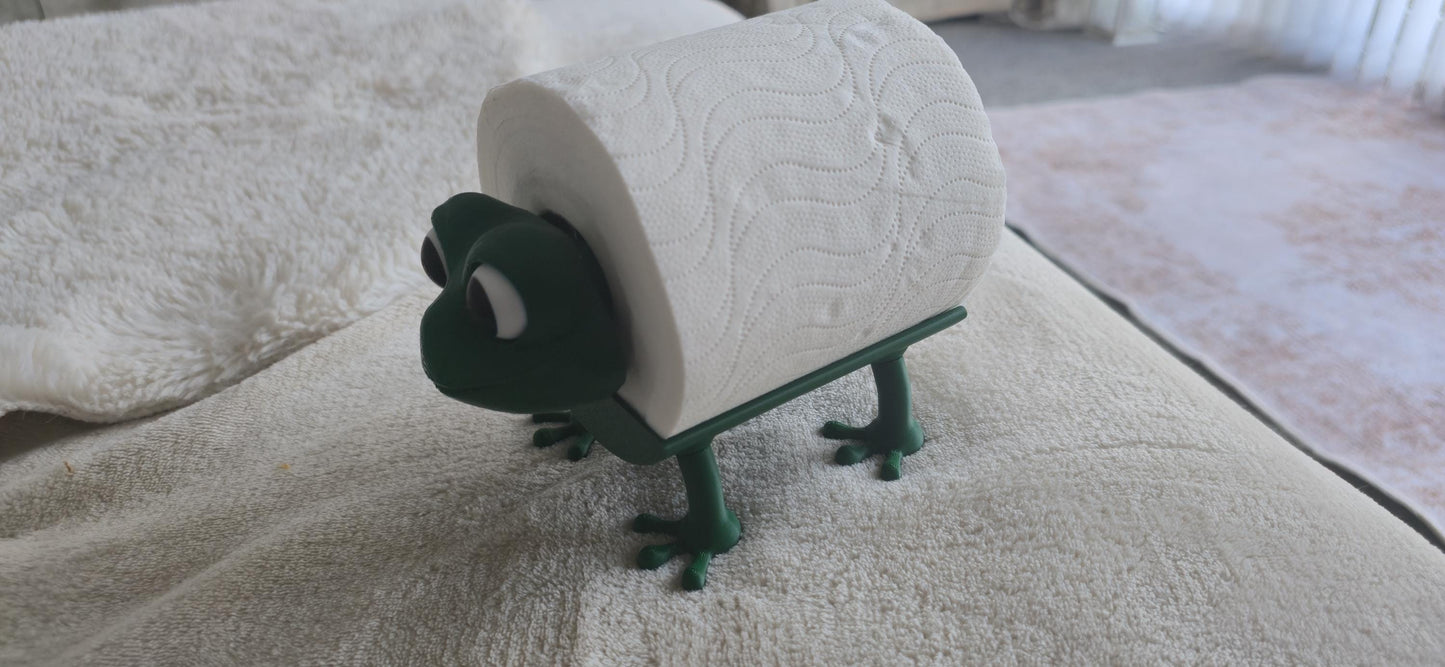 Chunky Frog Toilet Roll Holder – Quirky 3D Printed Bathroom Decor