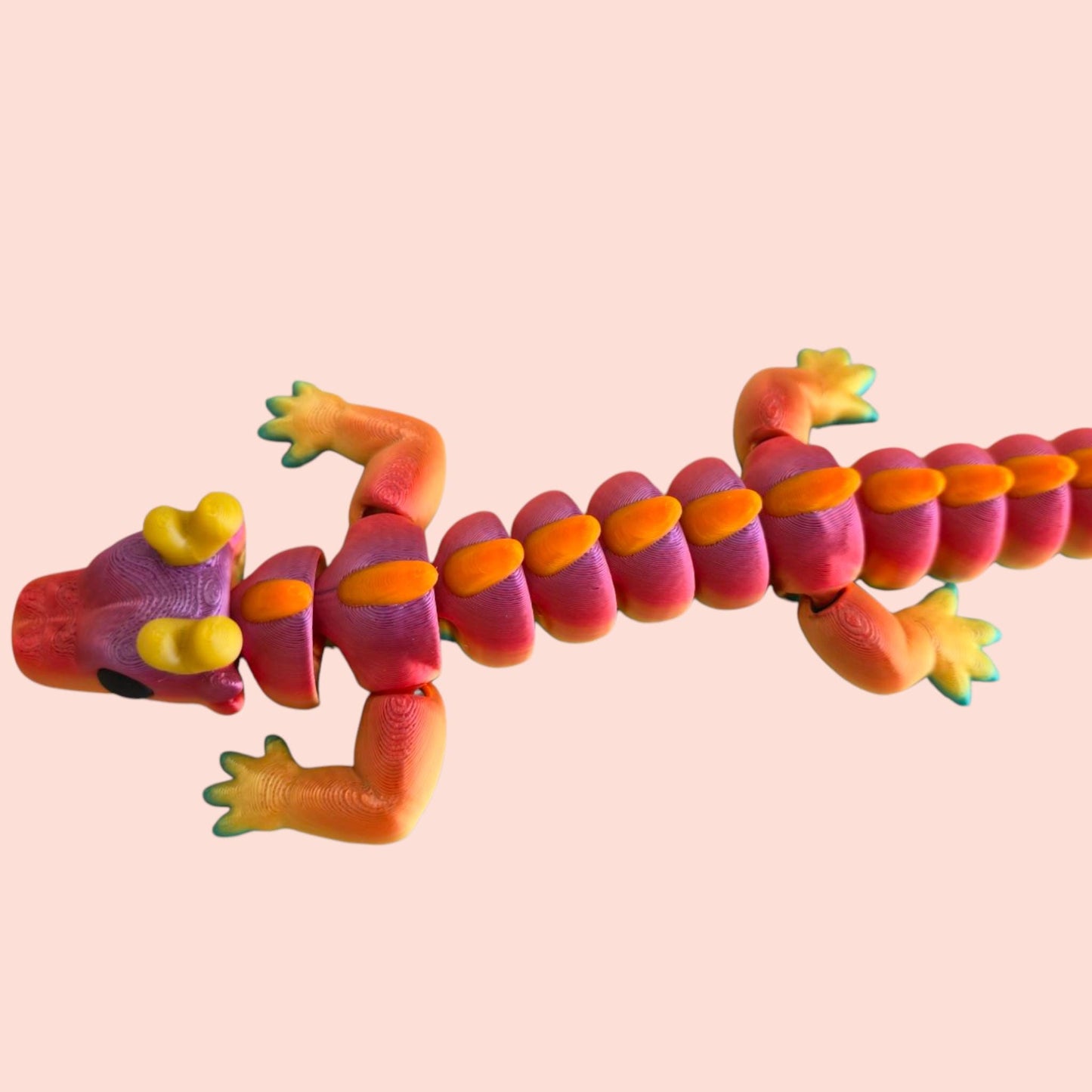 Qinglong Baby Dragon – 13" Poseable 3D Printed Dragon Toy | Articulated Collectible Figurine & Sensory Fidget Gift