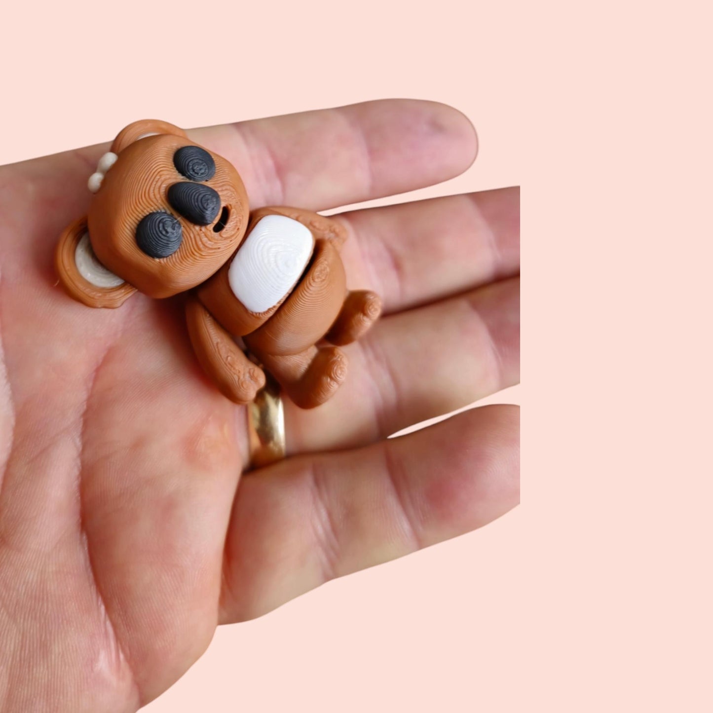 Articulated Koala with Cupcake Pod – 3D Printed Sensory Fidget Bear in Collectible Case