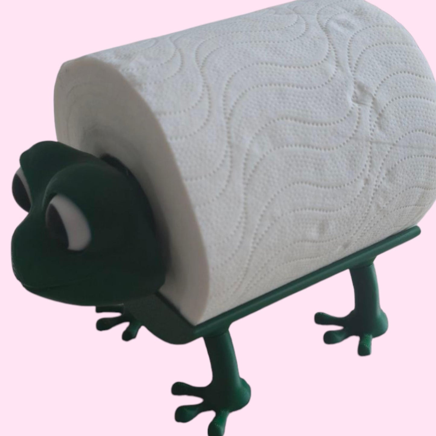 Chunky Frog Toilet Roll Holder – Quirky 3D Printed Bathroom Decor