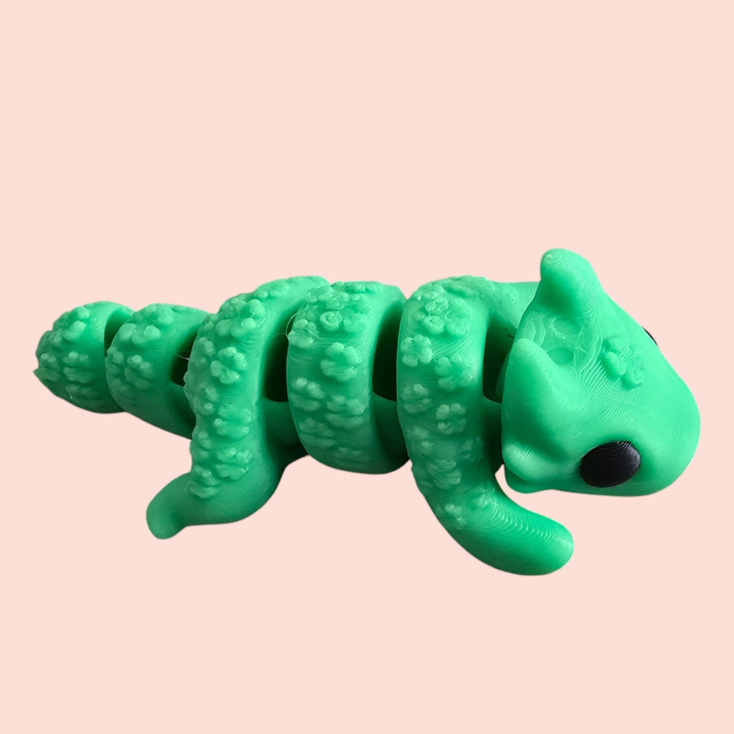 Lucky Dragon with Cupcake Home – 3D Printed Articulated Sensory Toy & Collectible Display Pod