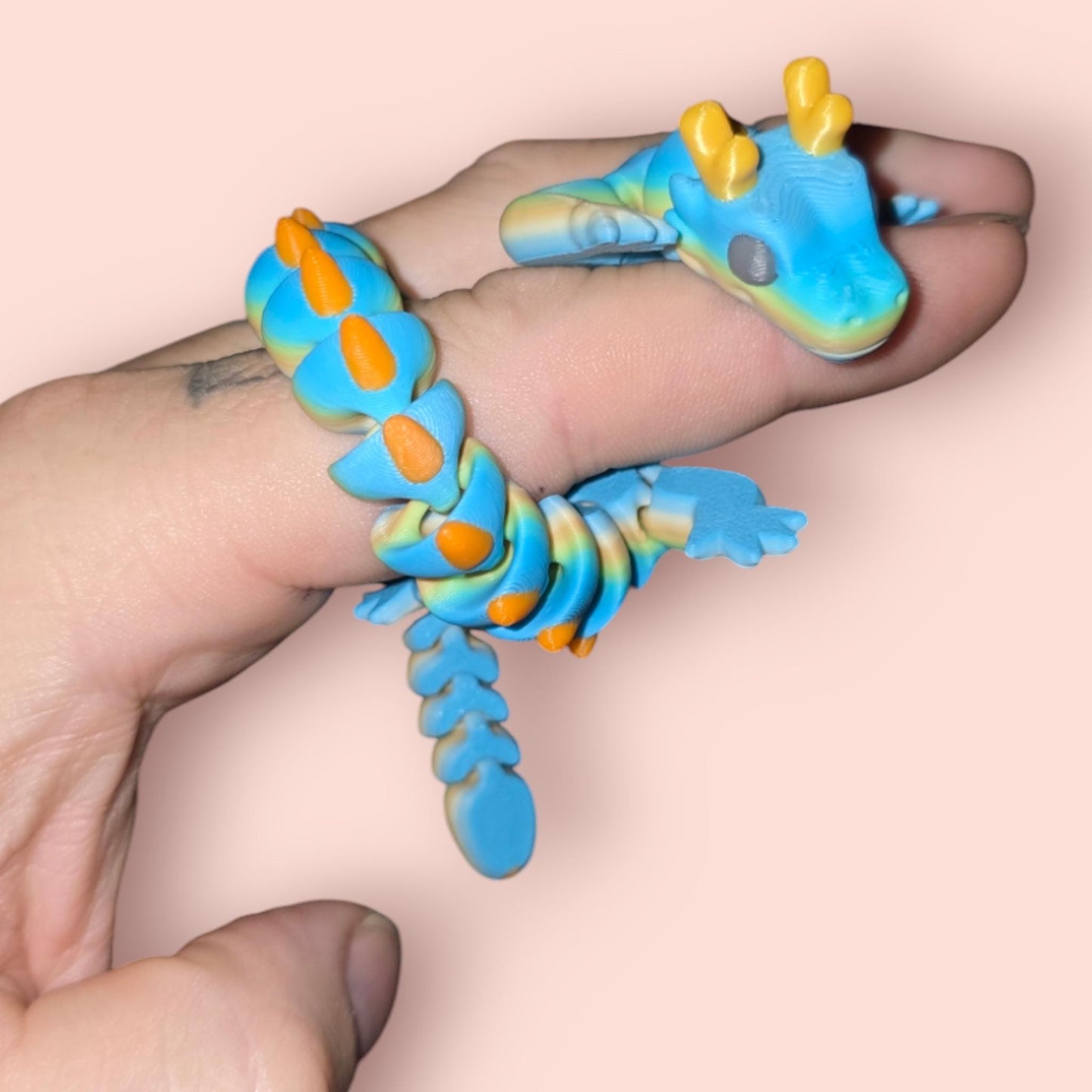 Qinglong Medium Baby Dragon – 9" Fun Articulated Sensory Buddy