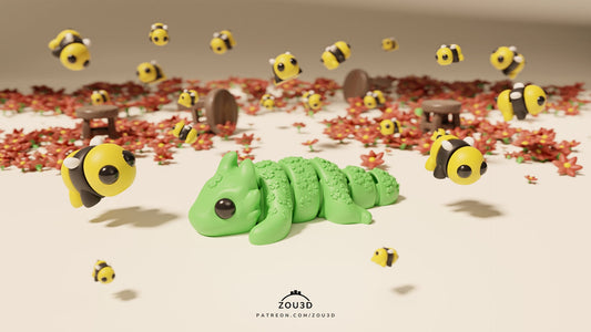 Micro Animals – Miniature 3D Printed Creatures – Sensory & Collectible Fidget Toys