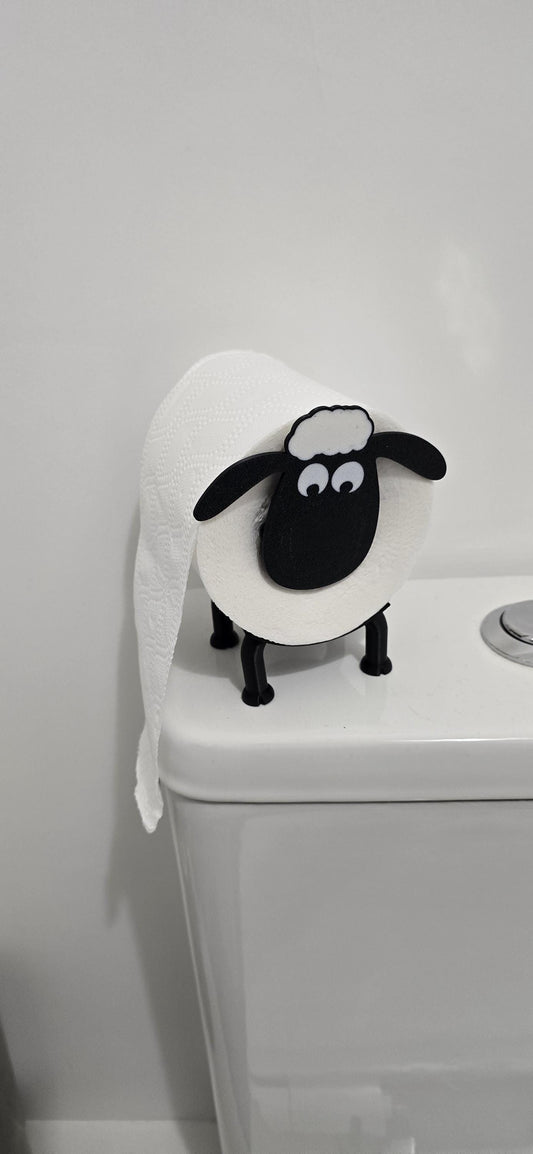 Shaun the Sheep Toilet Roll Holder – Fun Quirky Bathroom Decor – 3D Printed Gift
