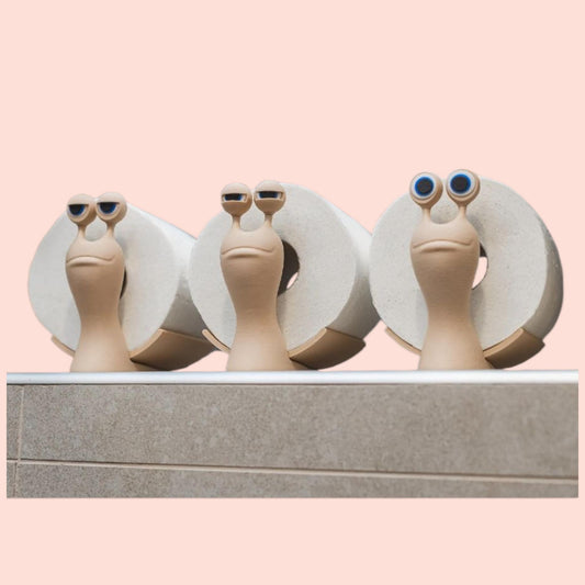 Silly Slug Toilet Roll Holder – Quirky 3D Printed Bathroom Buddy (1 per Purchase)