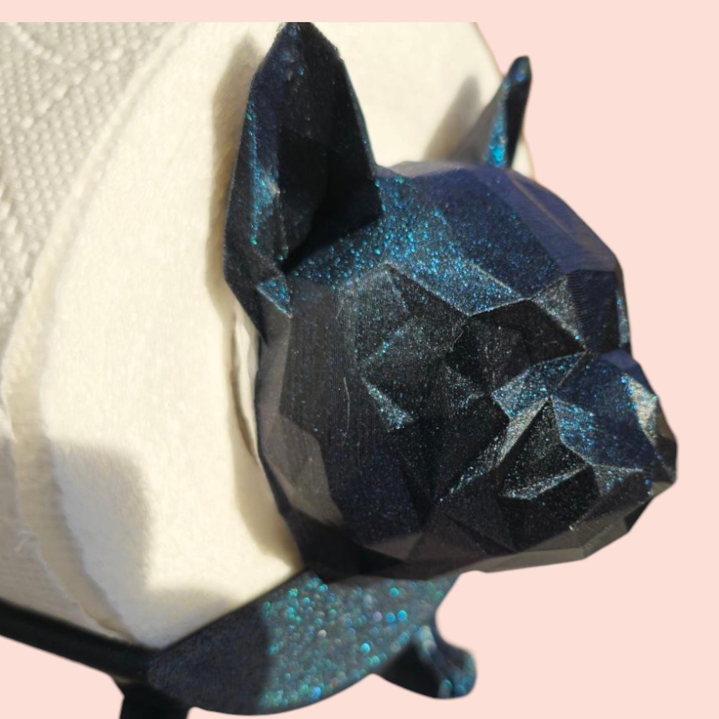 Poly Frenchie Dog Toilet Roll Holder β 3D Printed Animal Style Bathroom Decor β Fun & Functional Home Accessory