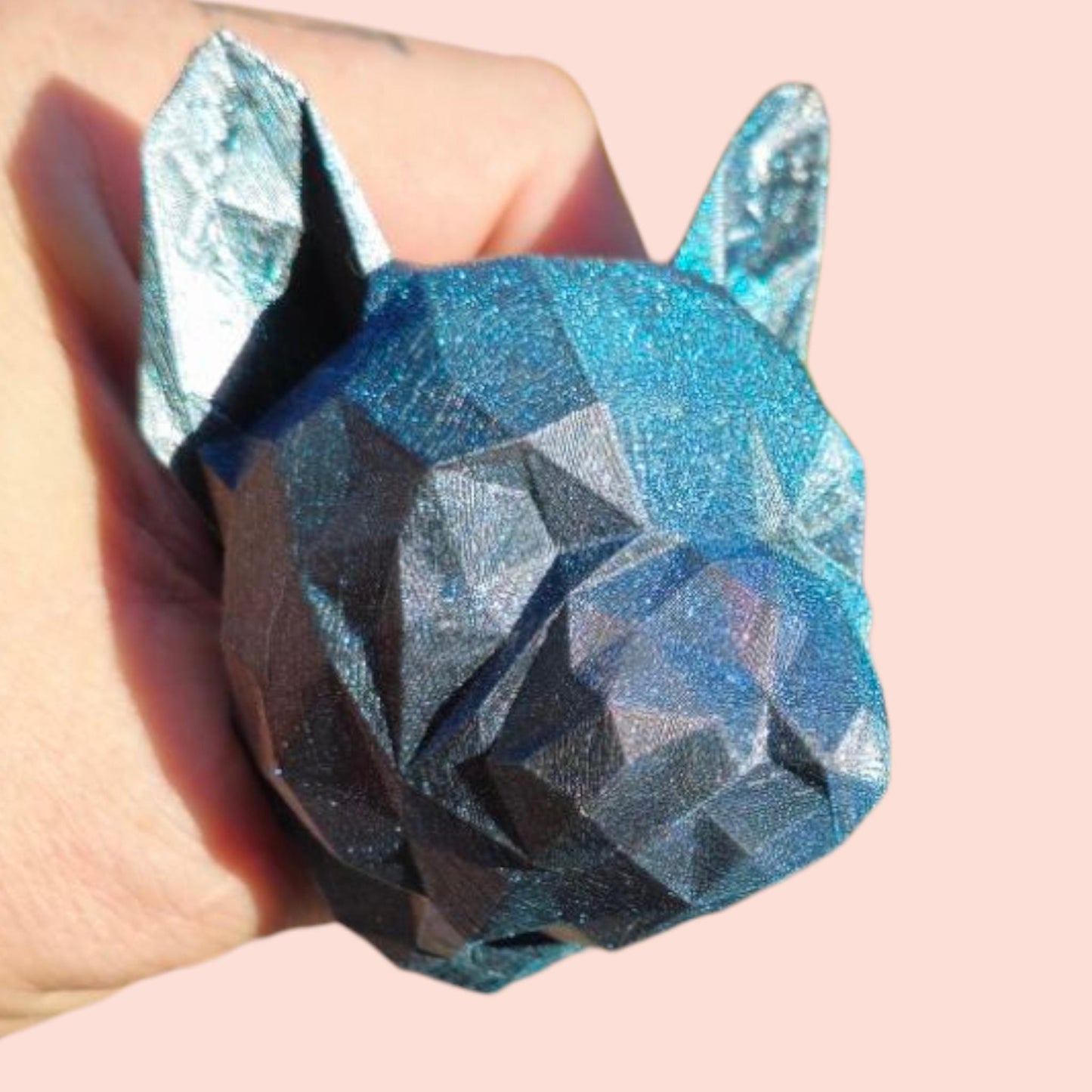 Poly Frenchie Dog Toilet Roll Holder β 3D Printed Animal Style Bathroom Decor β Fun & Functional Home Accessory