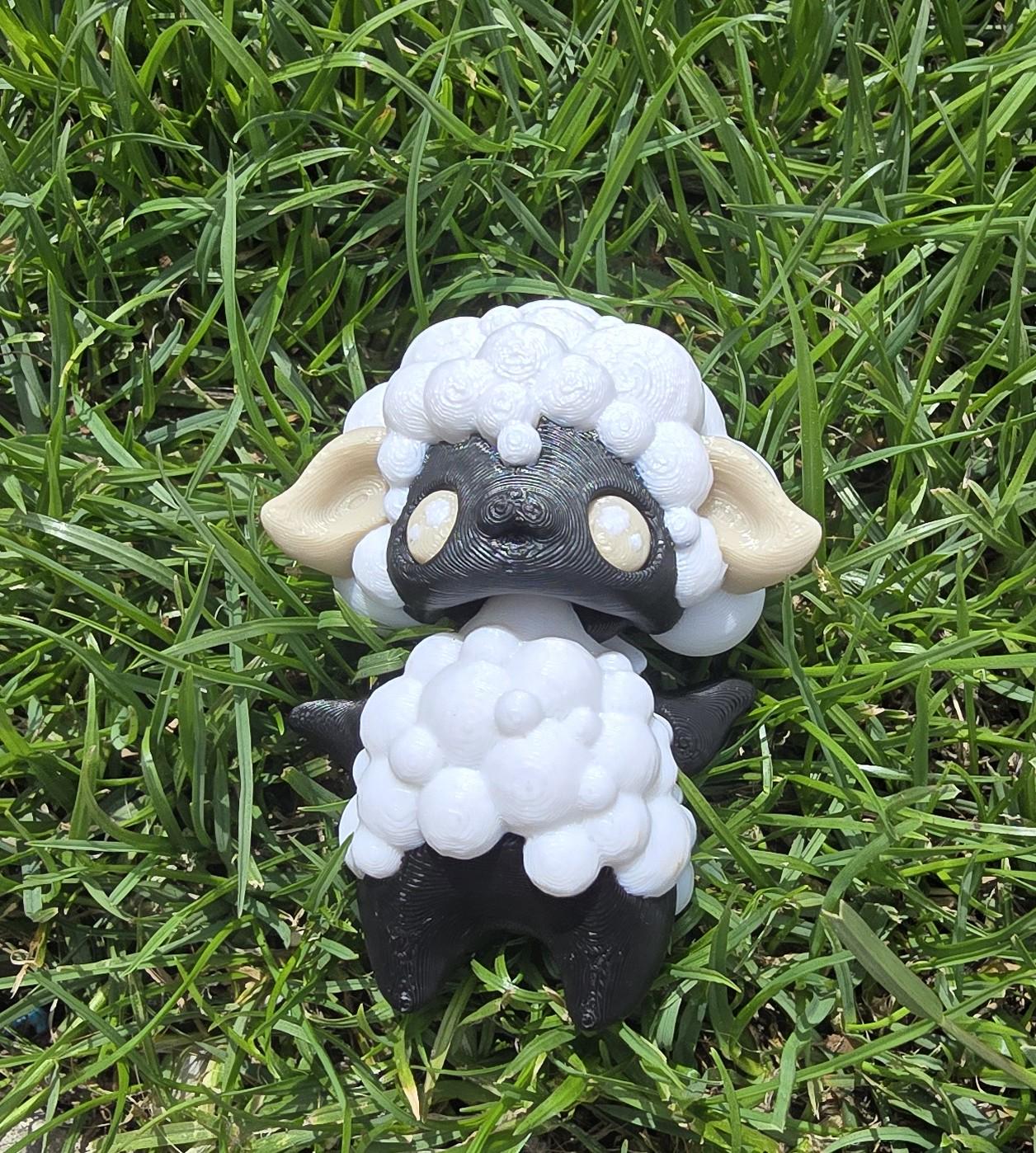 Sheep Pixie β3D Printed Fantasy Creature Figurine β Whimsical Fae Animal βCute Magical Shelf Decor β Unique Gift for Fairy & Mythical Lovers