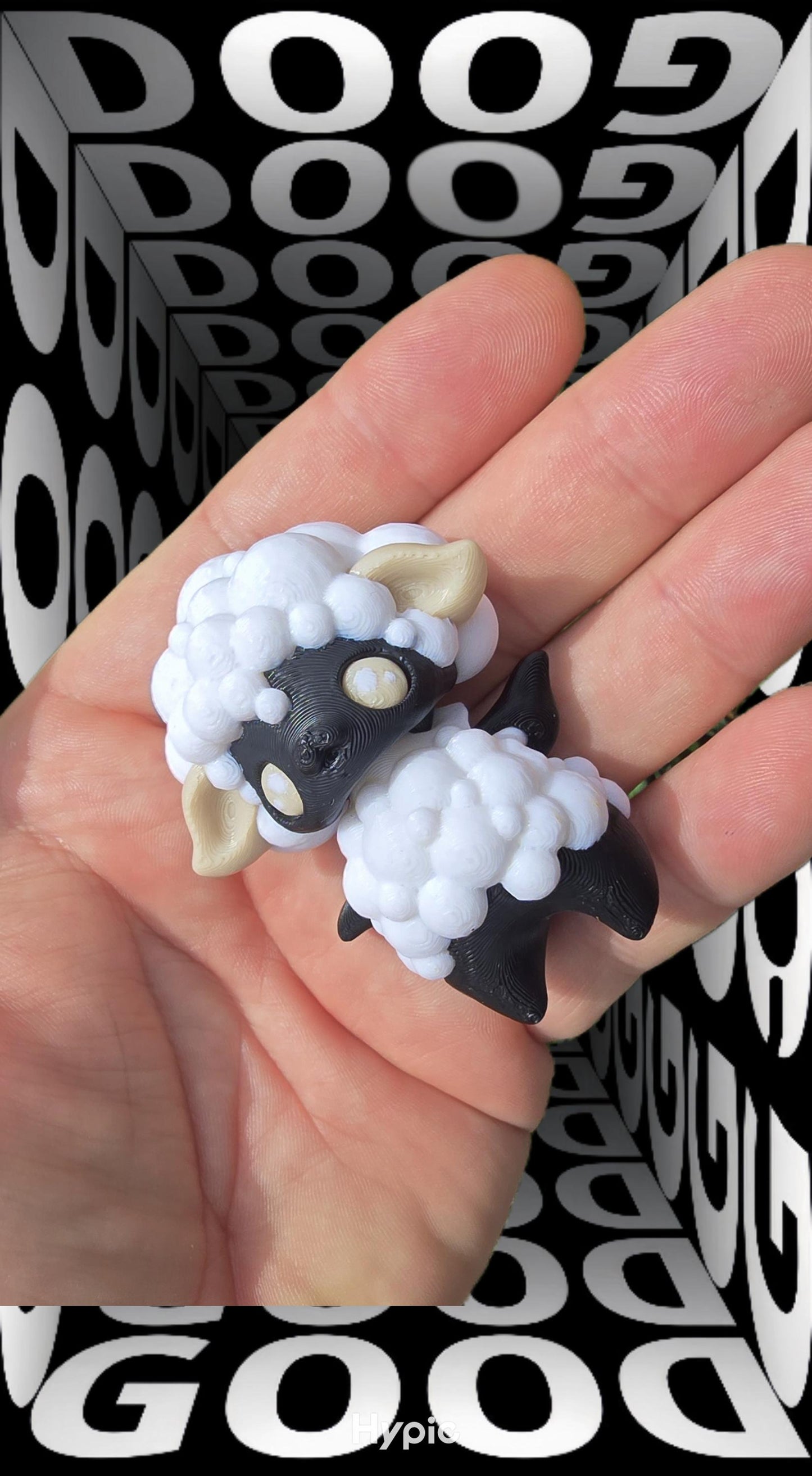 Sheep Pixie β3D Printed Fantasy Creature Figurine β Whimsical Fae Animal βCute Magical Shelf Decor β Unique Gift for Fairy & Mythical Lovers