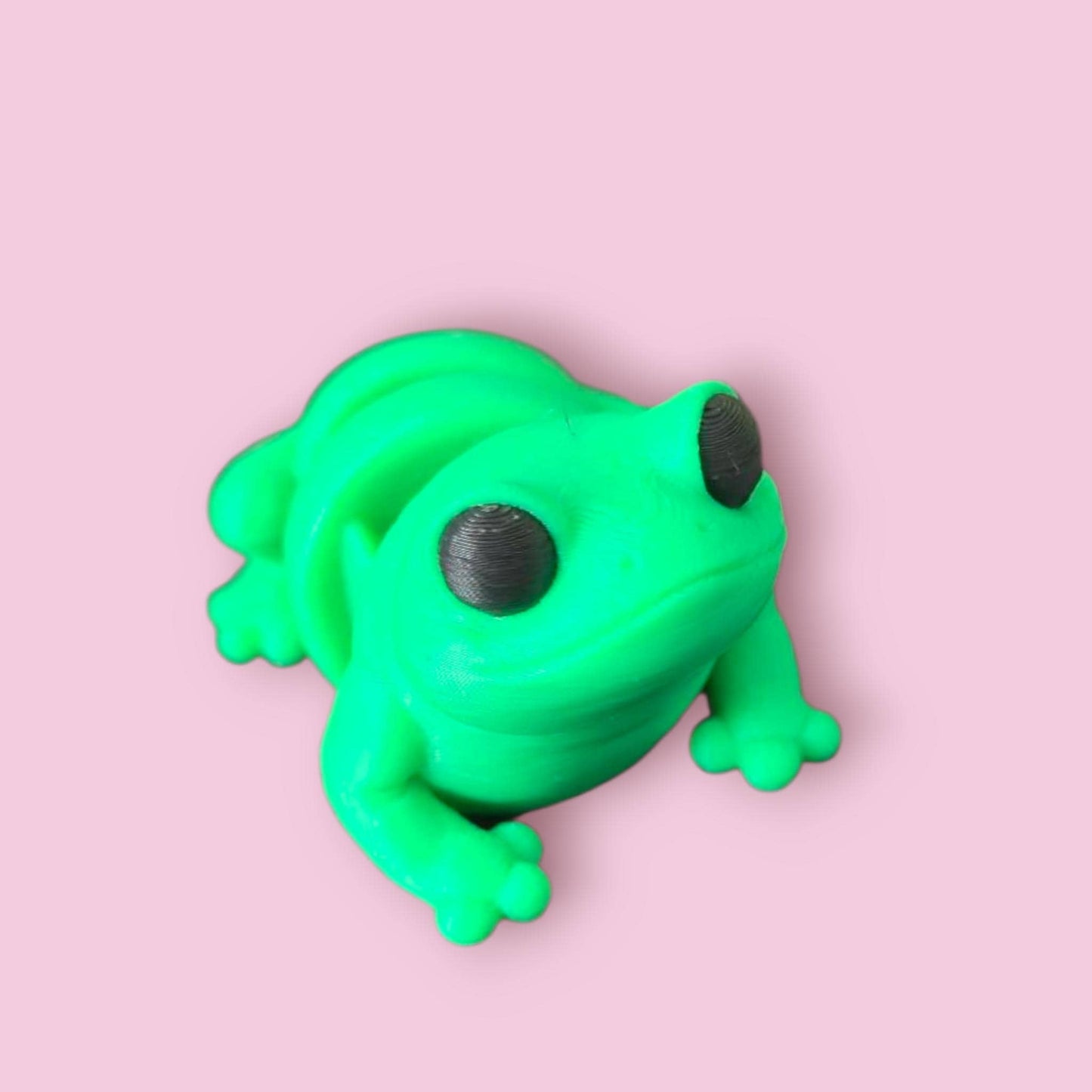 BullFrog β Articulated Fidget Animal  β Cute Desk Pet Decor β Poseable Frog Gift