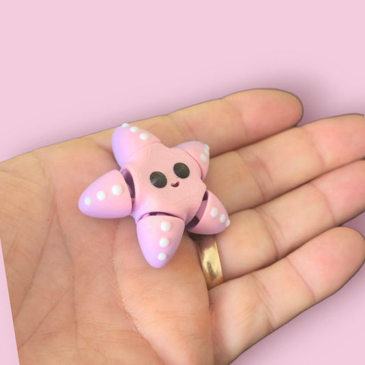 Articulated Baby Starfish Fidget – Sensory Relief, 3D Printed Cute Sea Creature