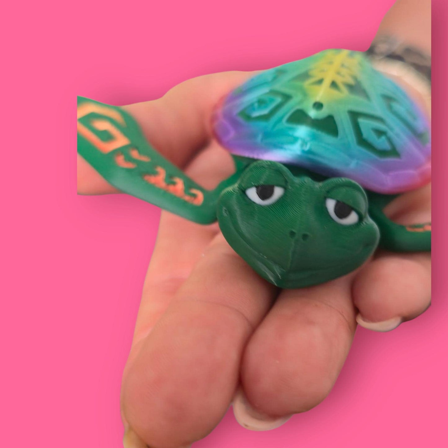 Articulated Sea Turtle Fidget β 3D Printed Sensory Ocean Animal for Stress Relief & Focus