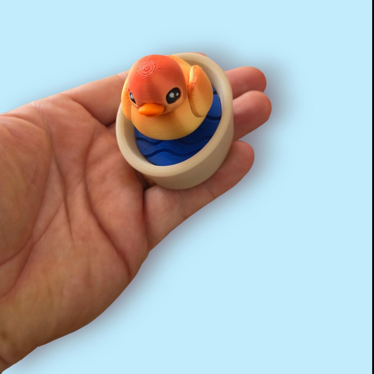 Duck in Pond Fidget Clicker –Sensory – ADHD/Anxiety Relief – Tactile Stim – Quirky Desk Pet –Relief Duck