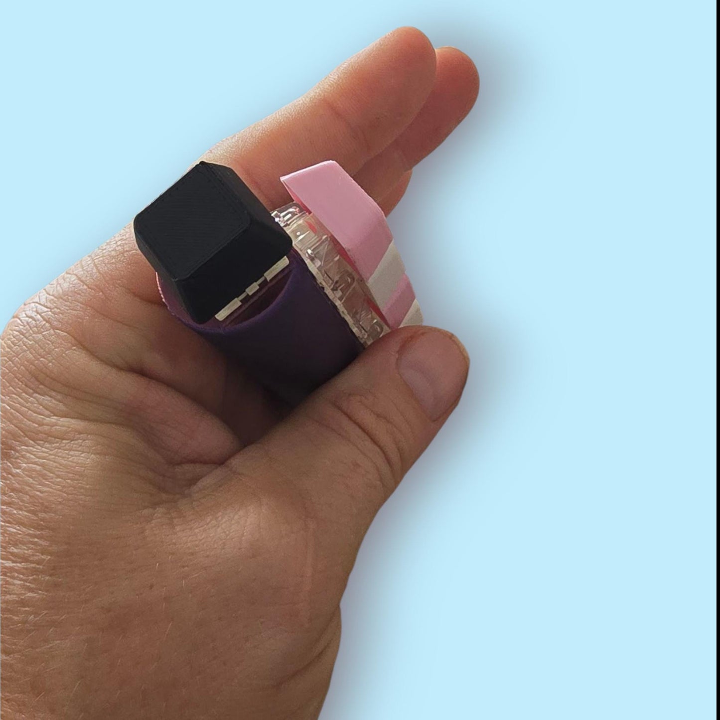 Five Finger Fidget Clicker –Sensory Stim – ADHD/Anxiety Relief – Tactile Hand Clicker –Portable Fidget Tool