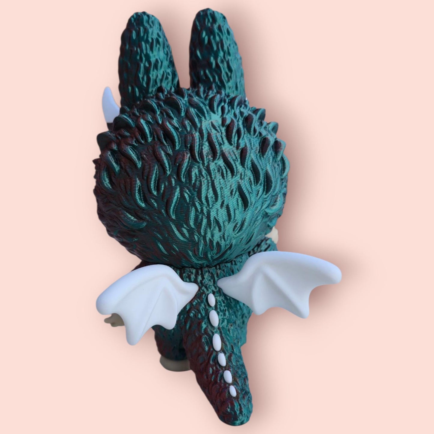 Labubu Archangel Demon Figurine with Rotating Eyes - Unique Home Decor"