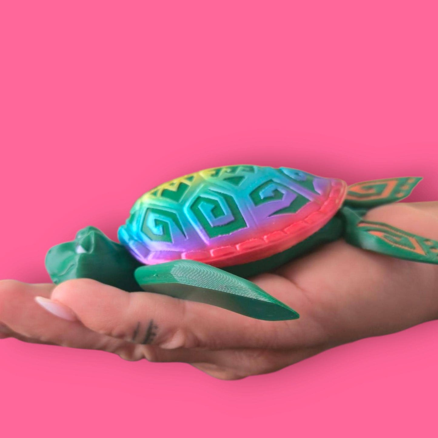 Articulated Sea Turtle Fidget β 3D Printed Sensory Ocean Animal for Stress Relief & Focus