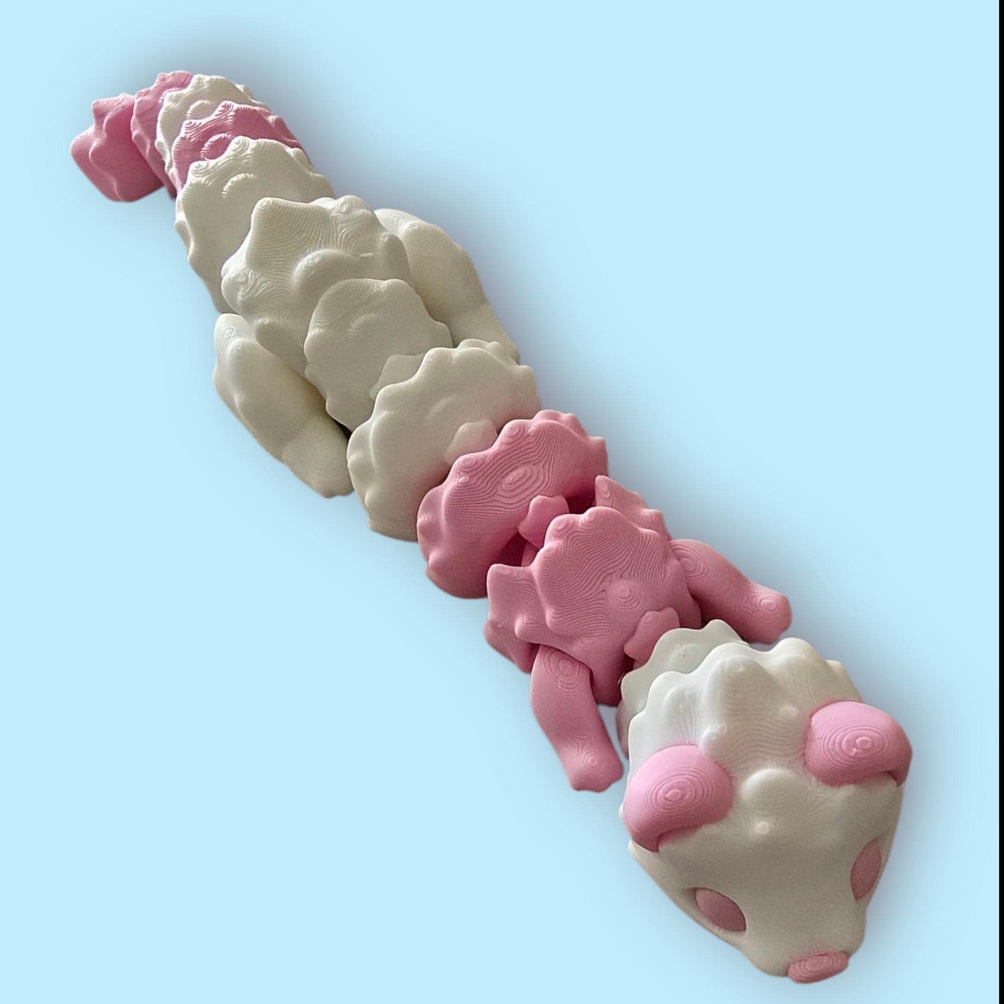Articulated Ferret Fidget– ADHD Sensory Aid – Flexible 3D Printed Animal – Stress Relief – PLA Plastic – Cute Desk Pet
