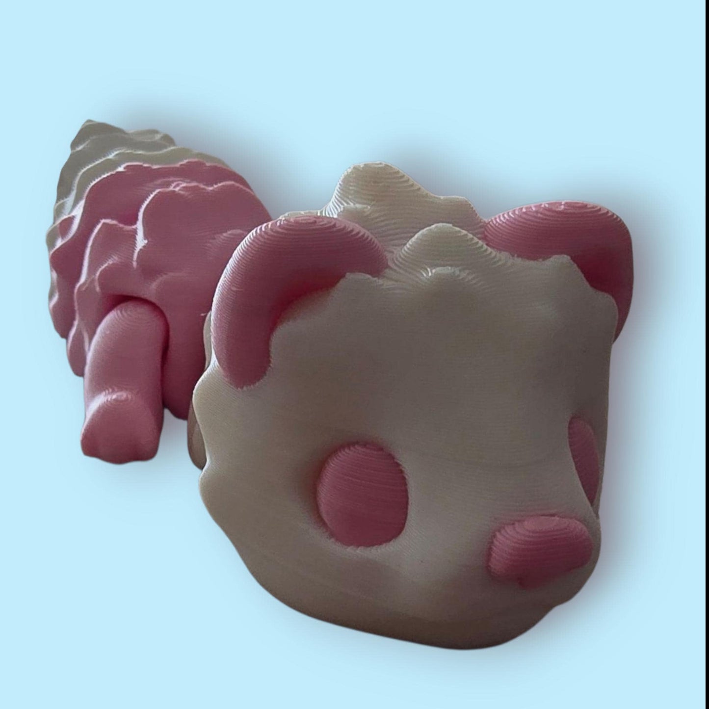 Articulated Ferret Fidget– ADHD Sensory Aid – Flexible 3D Printed Animal – Stress Relief – PLA Plastic – Cute Desk Pet