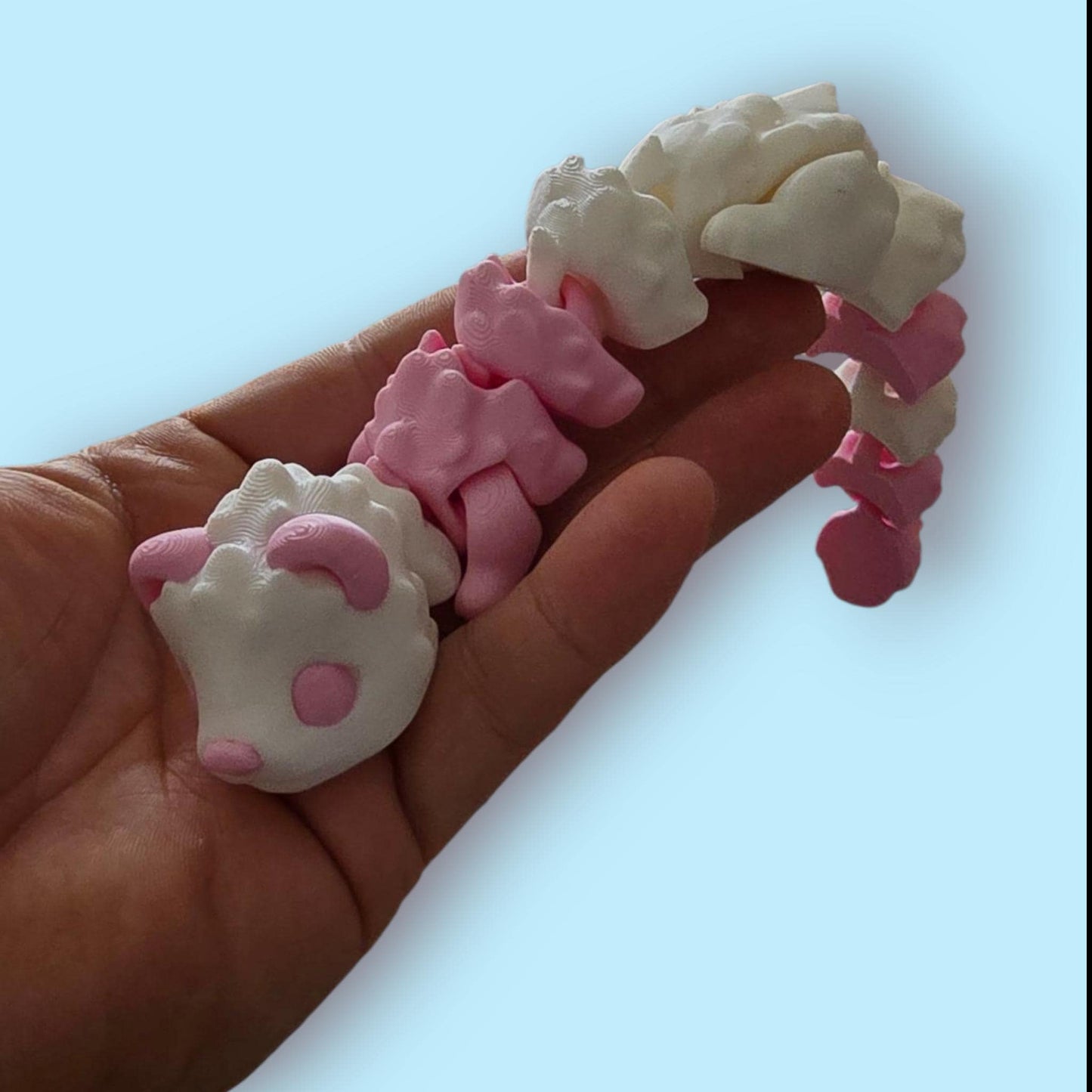 Articulated Ferret Fidget– ADHD Sensory Aid – Flexible 3D Printed Animal – Stress Relief – PLA Plastic – Cute Desk Pet