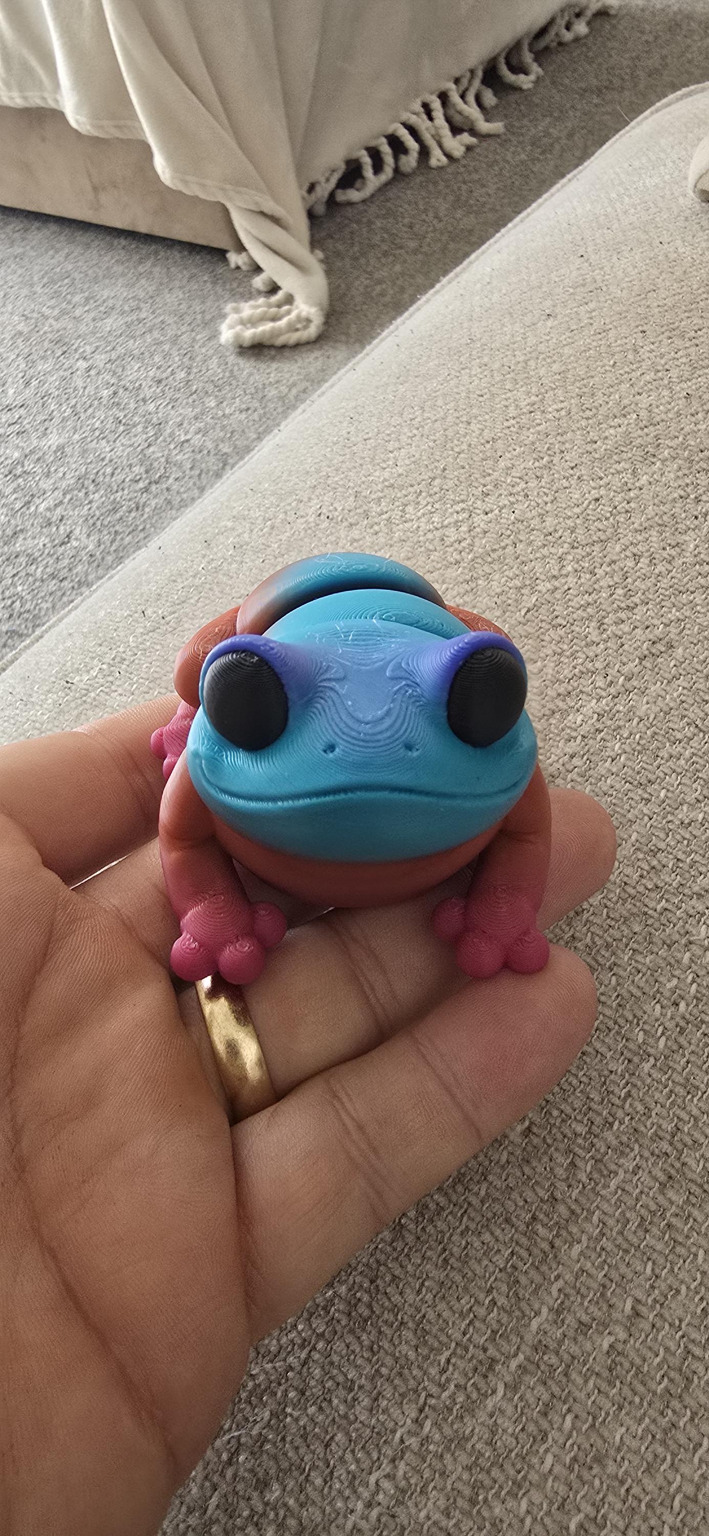 XL BullFrog β Articulated Fidget Animal Toy β Cute Desk Pet Decor β Poseable Frog Gift