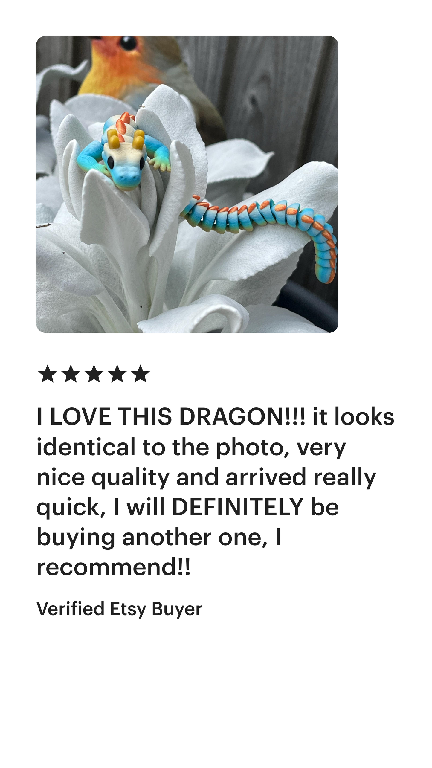 Qinglong Dragon – Matte multi colour 7" Poseable Dragon Toy | Articulated Sensory Fidget Gift