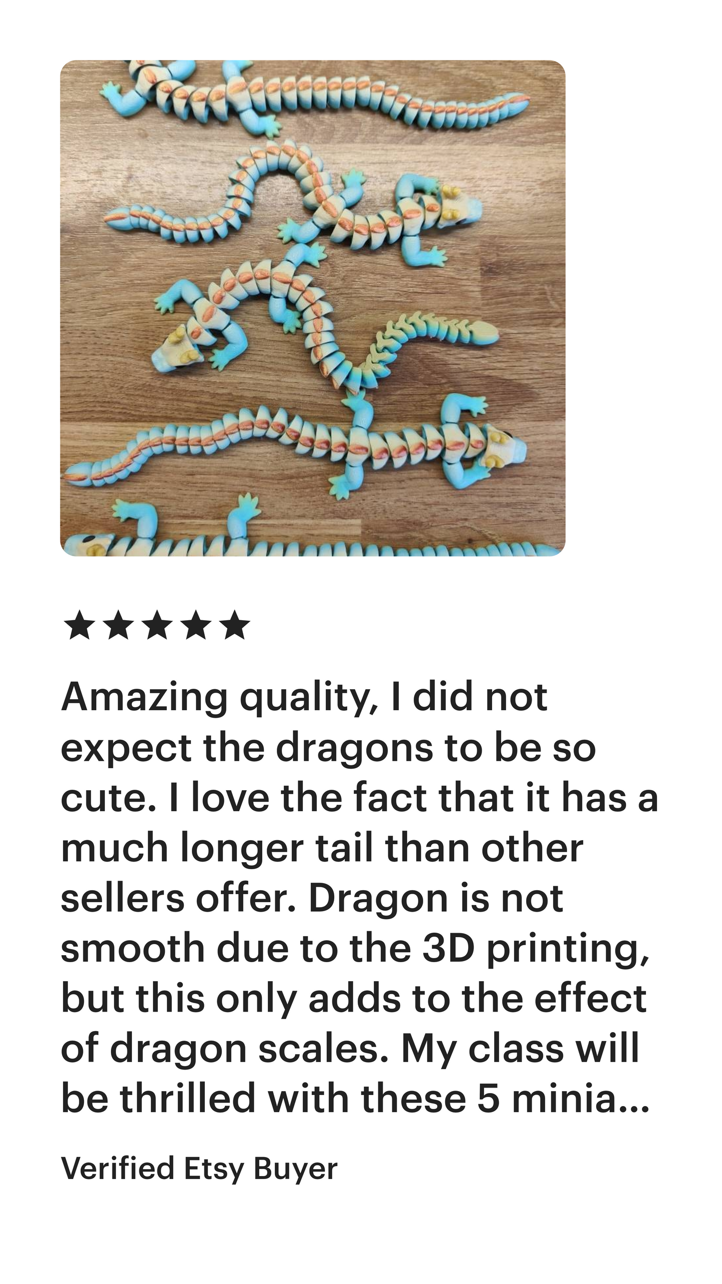 Qinglong Dragon – Matte multi colour 7" Poseable Dragon Toy | Articulated Sensory Fidget Gift