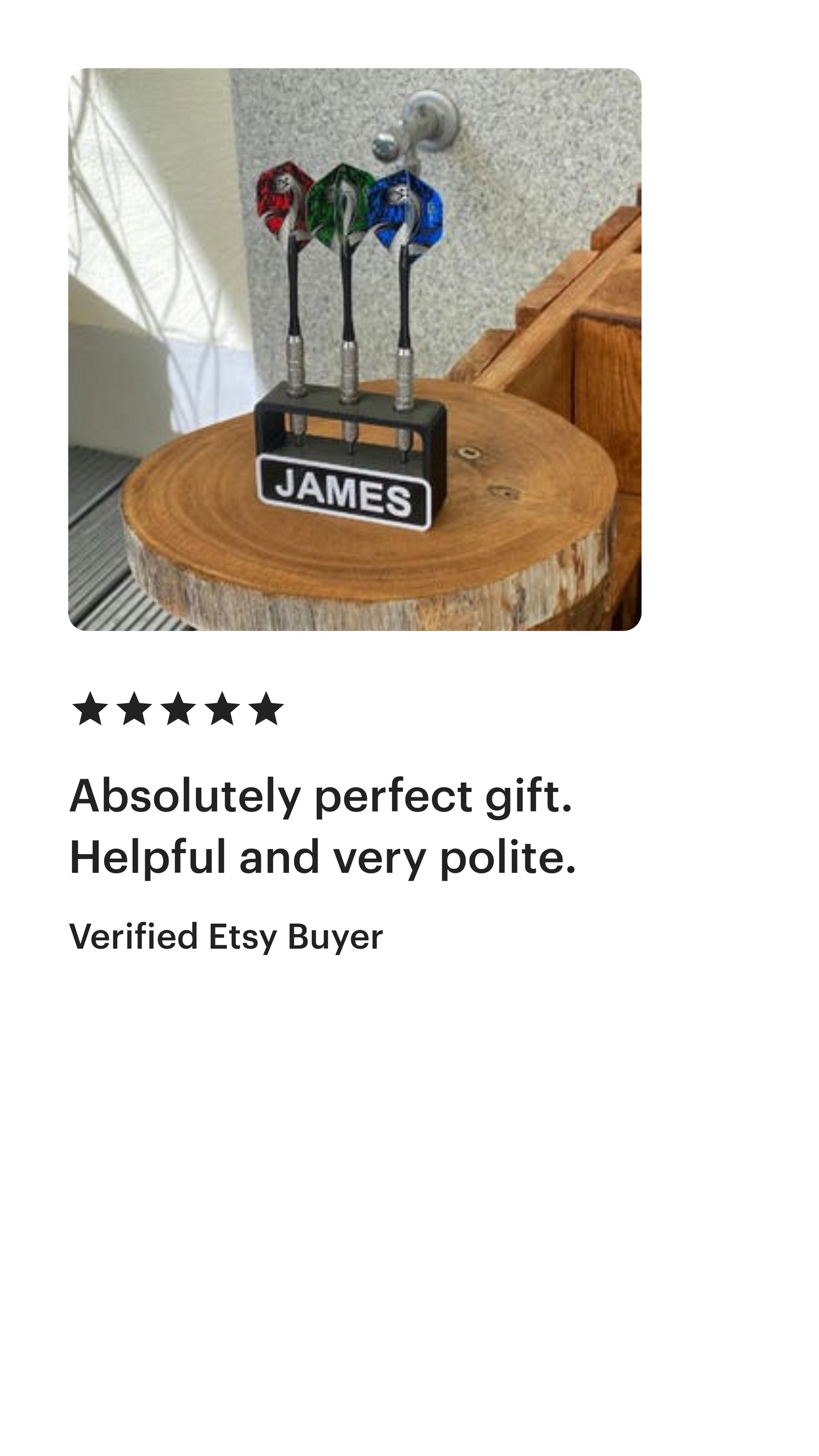 Personalised Dart Holder for 3 Darts – Custom Name & Colour – Gift for Dart Players