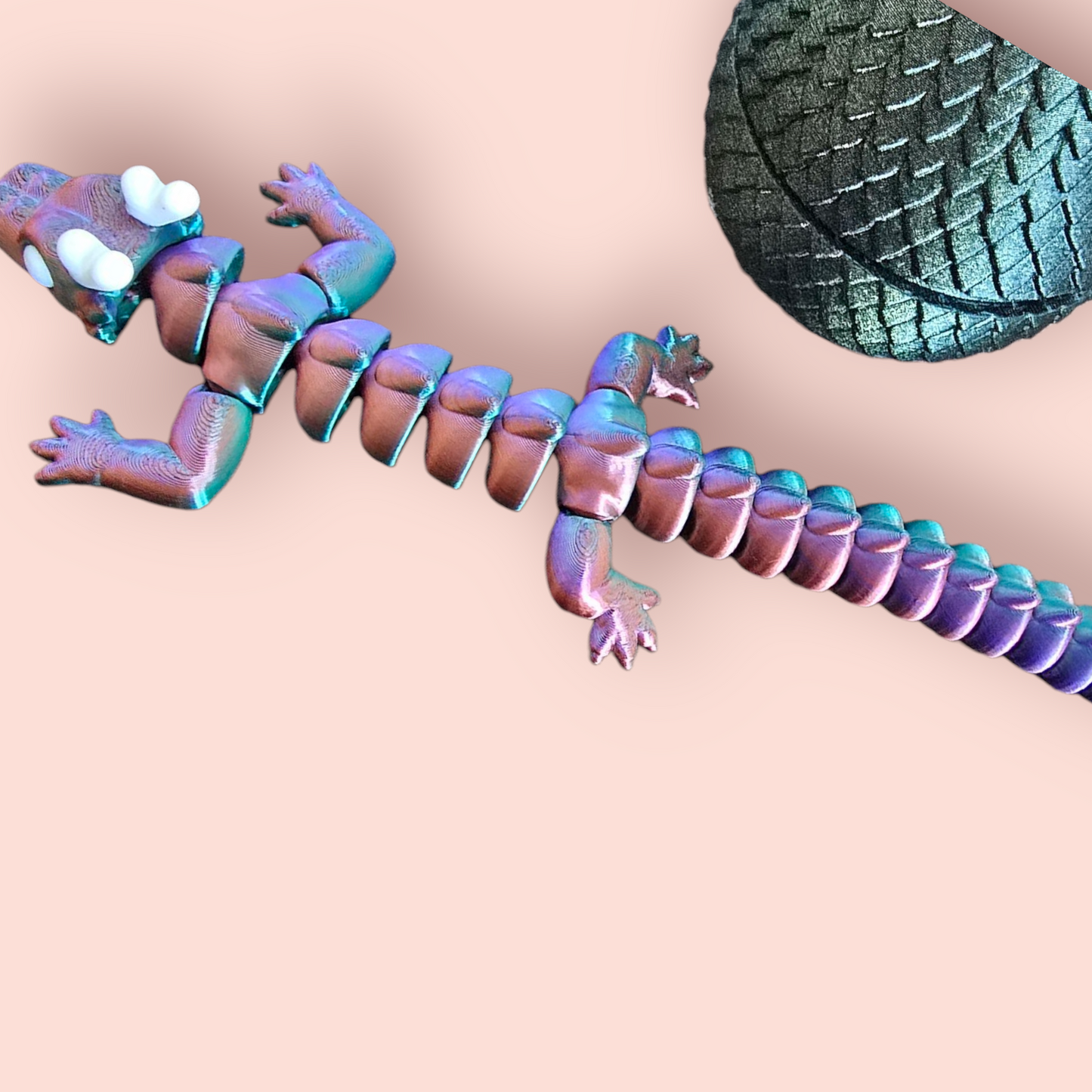 Qinglong XL 13in Baby Dragon & Egg ā Articulated Sensory Toy