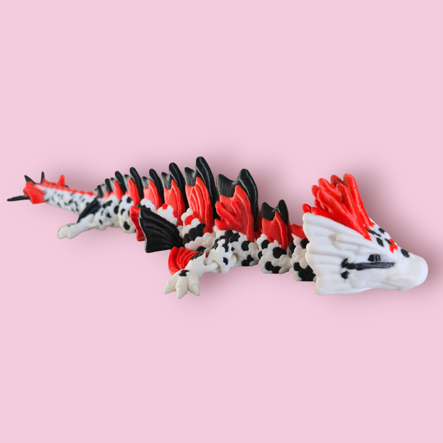 Koi Fish Dragon – 19" Articulated Sensory Fidget Toy – Stress Relief Gift for Kids & Adults – Long Flexible Desk Toy – ADHD  Autism Aid