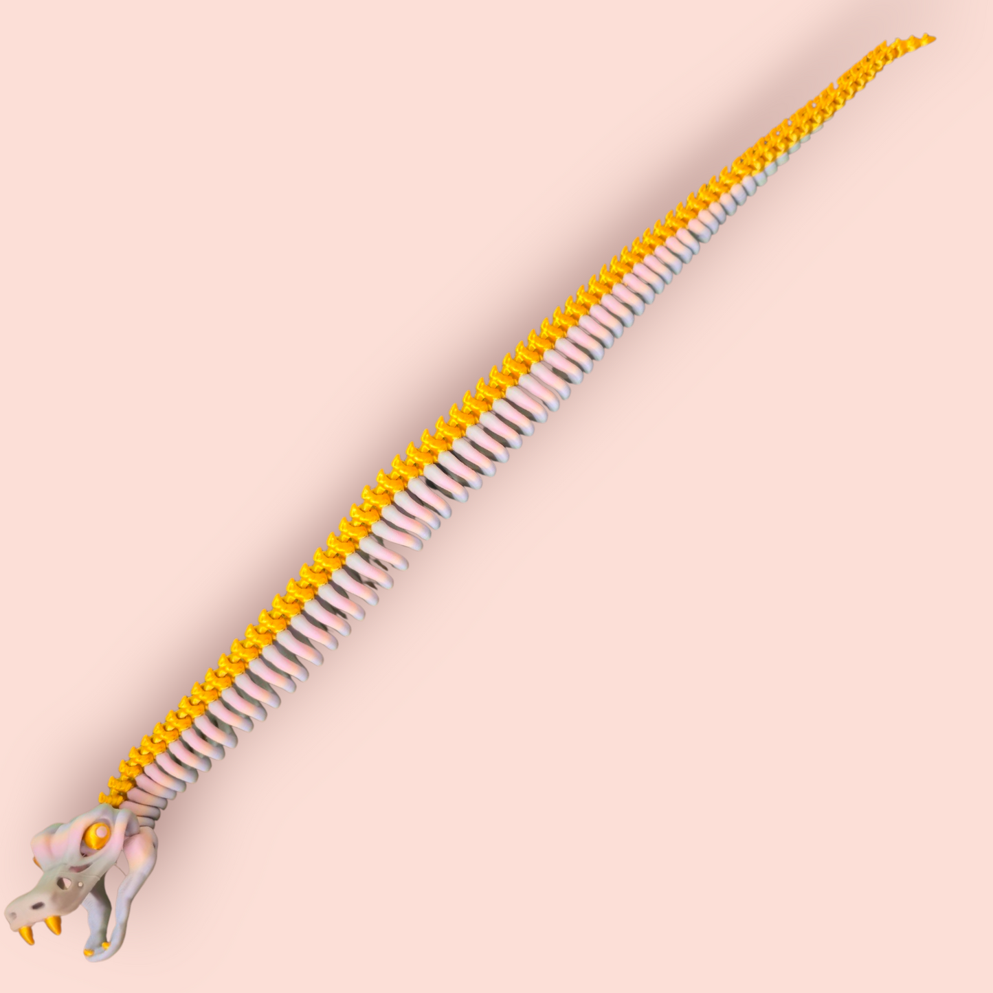 Skeleton Ball Snake – 23" Articulated Sensory Fidget Toy – Stress Relief Gift for Kids & Adults – Long Flexible Desk Toy – ADHD Autism Aid
