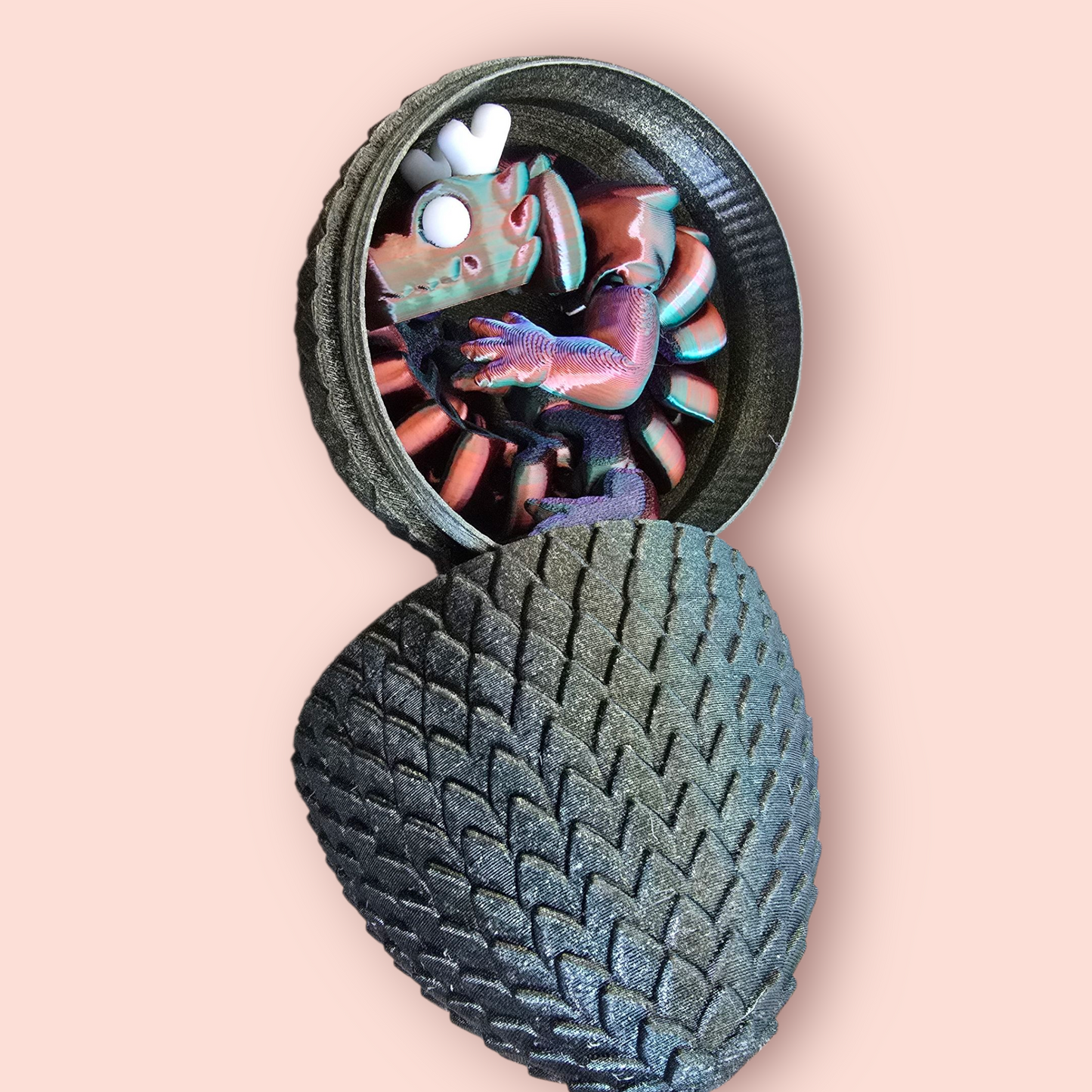 Qinglong XL 13in Baby Dragon & Egg ā Articulated Sensory Toy