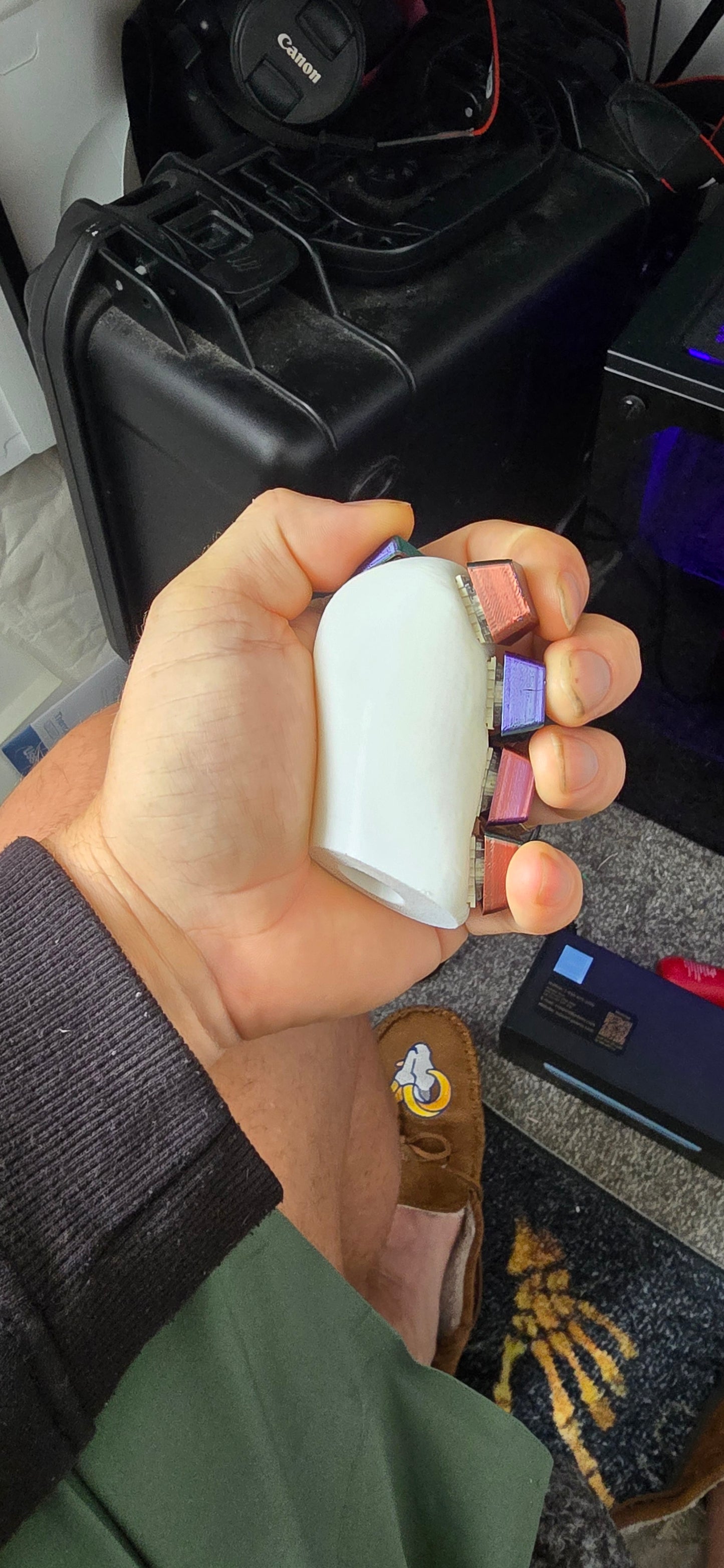 Ergo Fidget Clicker – Deep Sensory Stim for ADHD & Anxiety – Textured PLA Grounding Tool