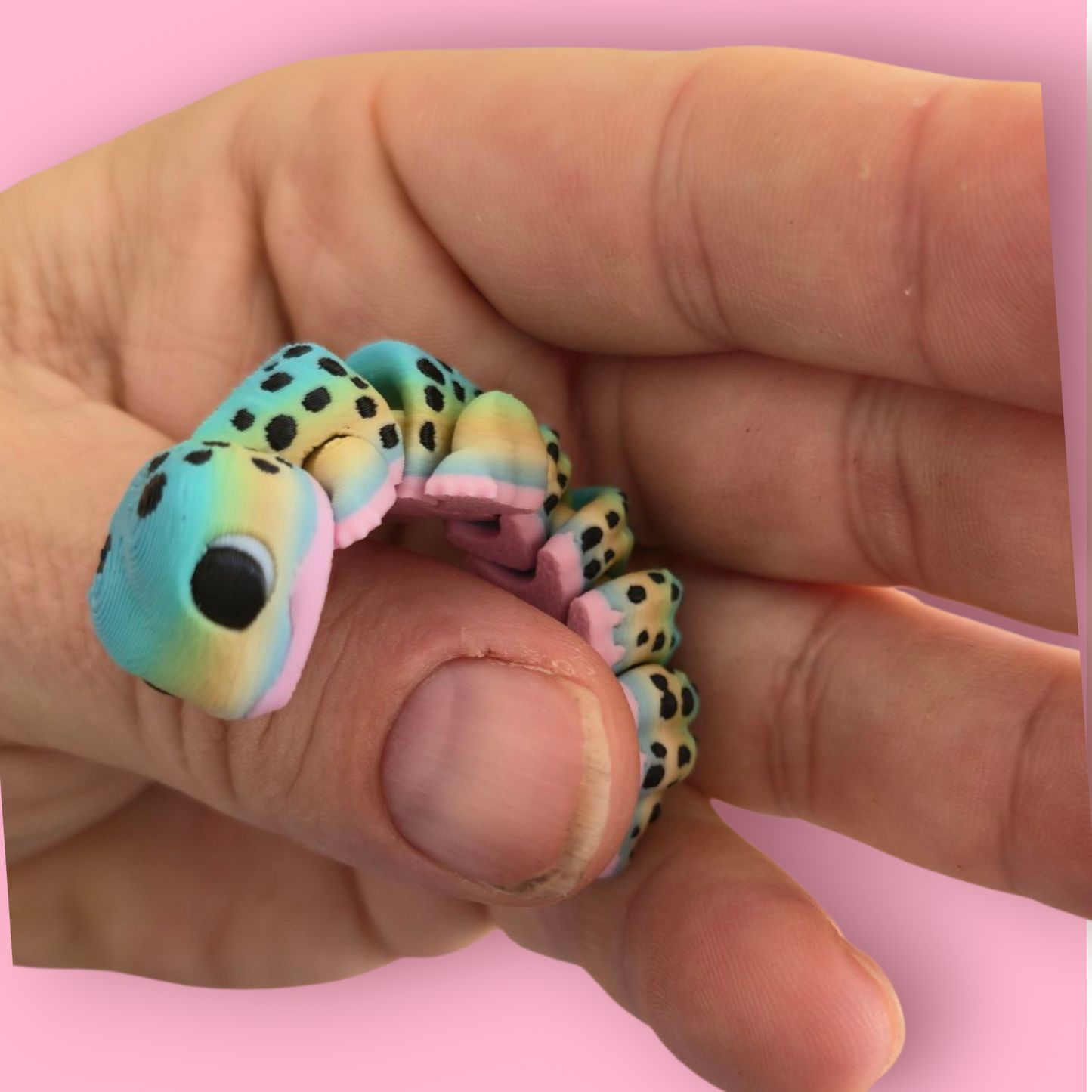 Lepord Geko β Articulated Fidget Animal Toy β Cute Desk Pet Decor β Poseable Geko Gift