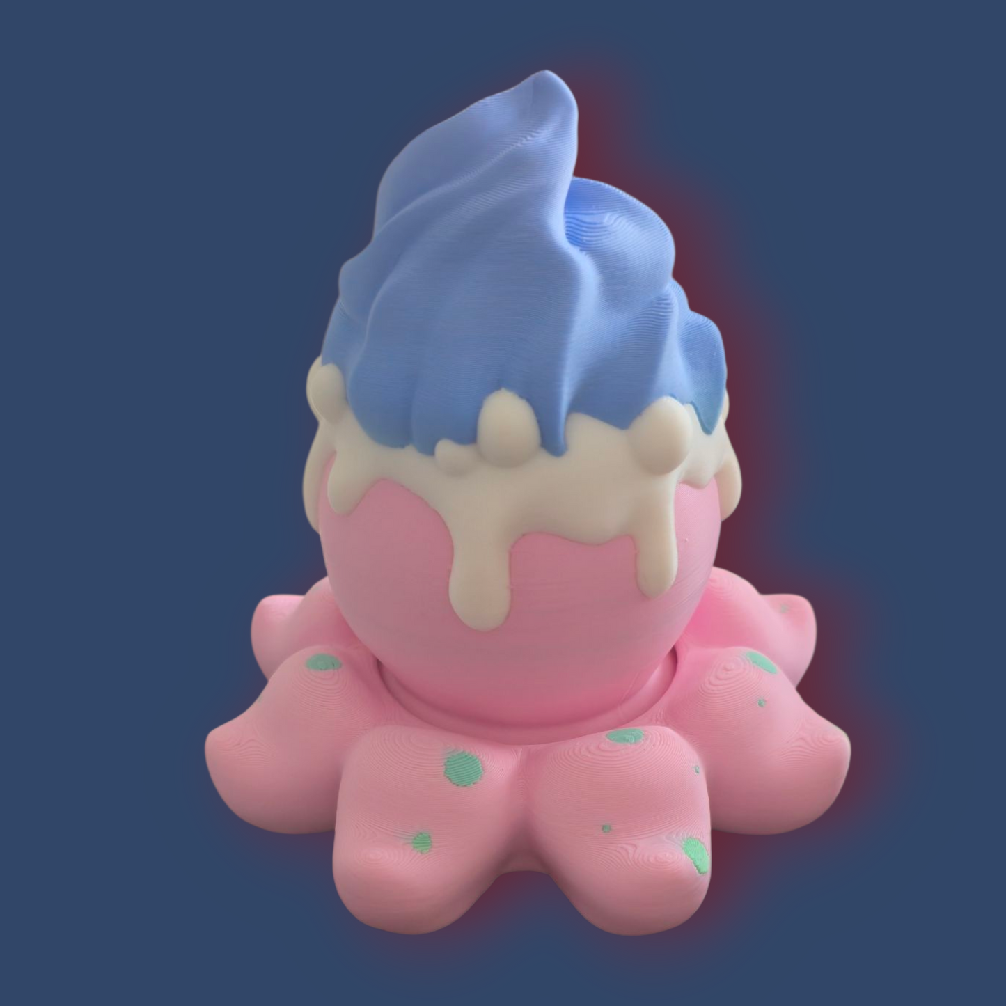 "Large 3D Printed Sensory Octopus Spinner ā Fidget Toy for Anxiety, Autism & ADHD ā Articulated Stress Relief Gift