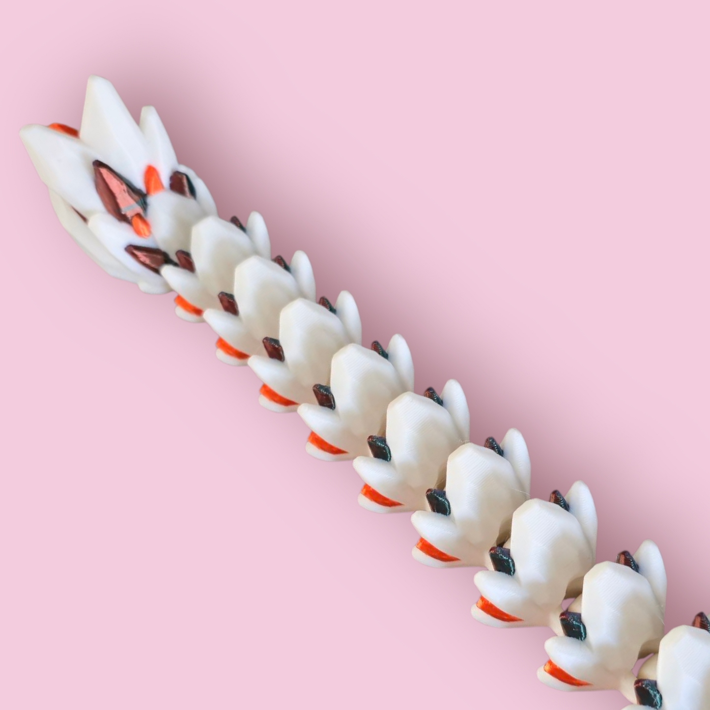Gem Stone Dragon – 20" Articulated Sensory Fidget Toy – Stress Relief Gift for Kids & Adults – Long Flexible Desk Toy – ADHD  Autism Aid