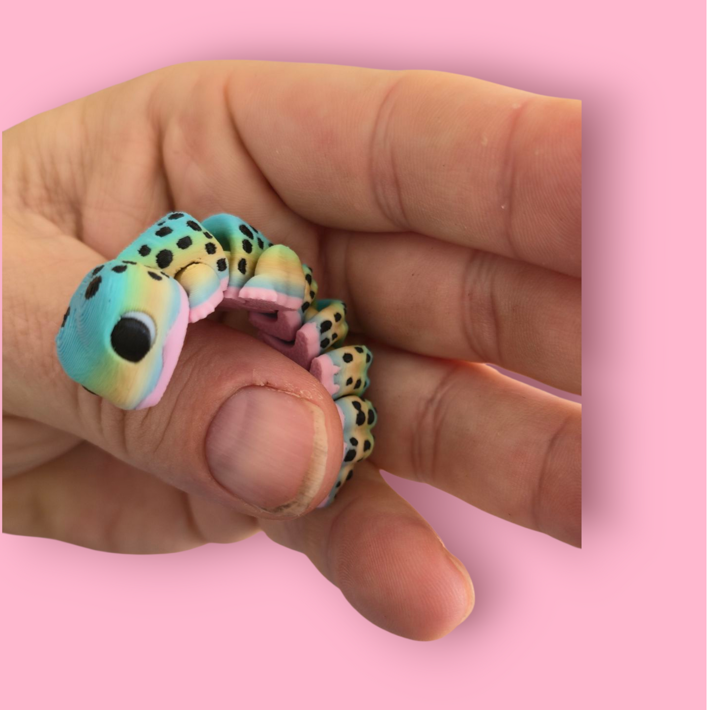 Lepord Geko β Articulated Fidget Animal Toy β Cute Desk Pet Decor β Poseable Geko Gift