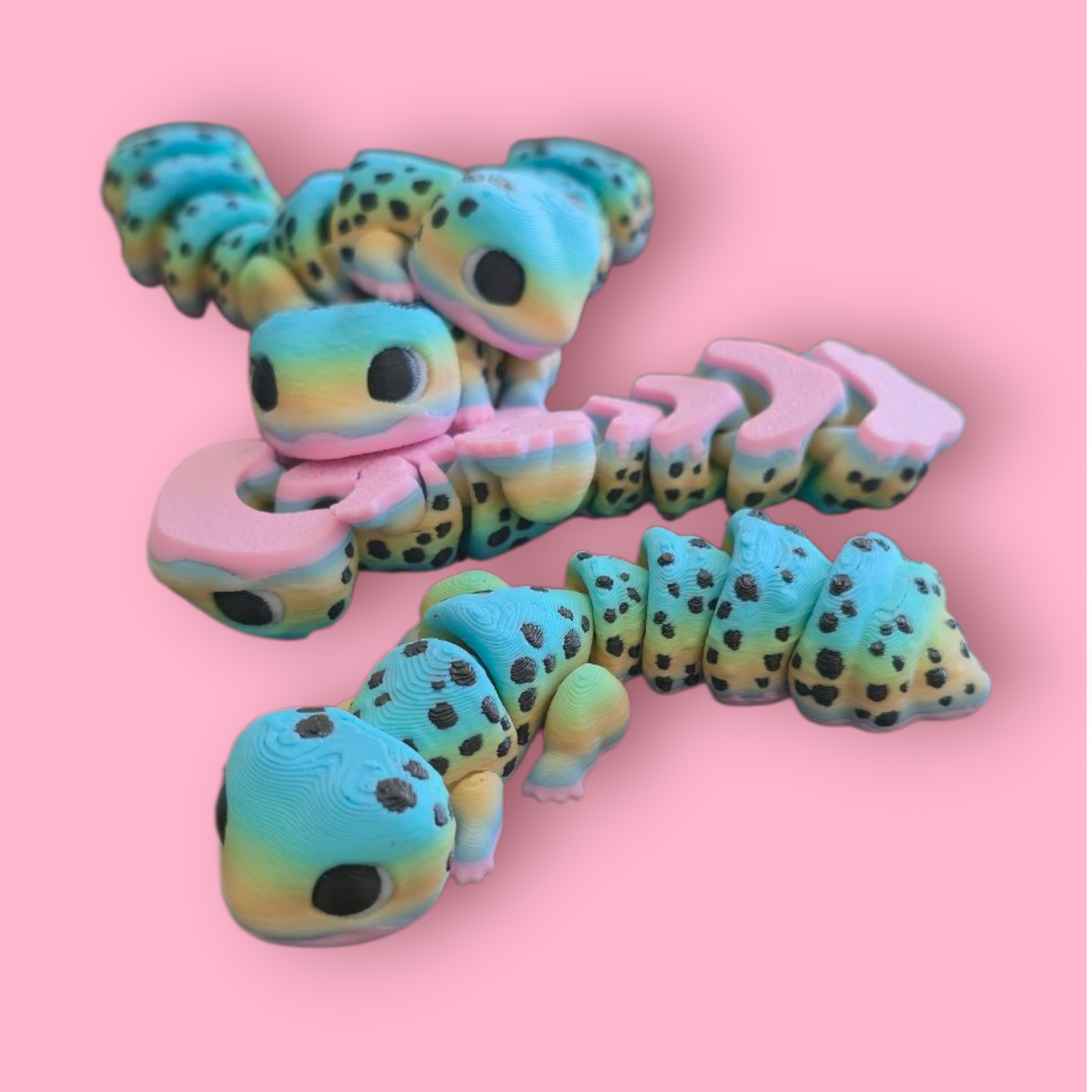 Lepord Geko β Articulated Fidget Animal Toy β Cute Desk Pet Decor β Poseable Geko Gift